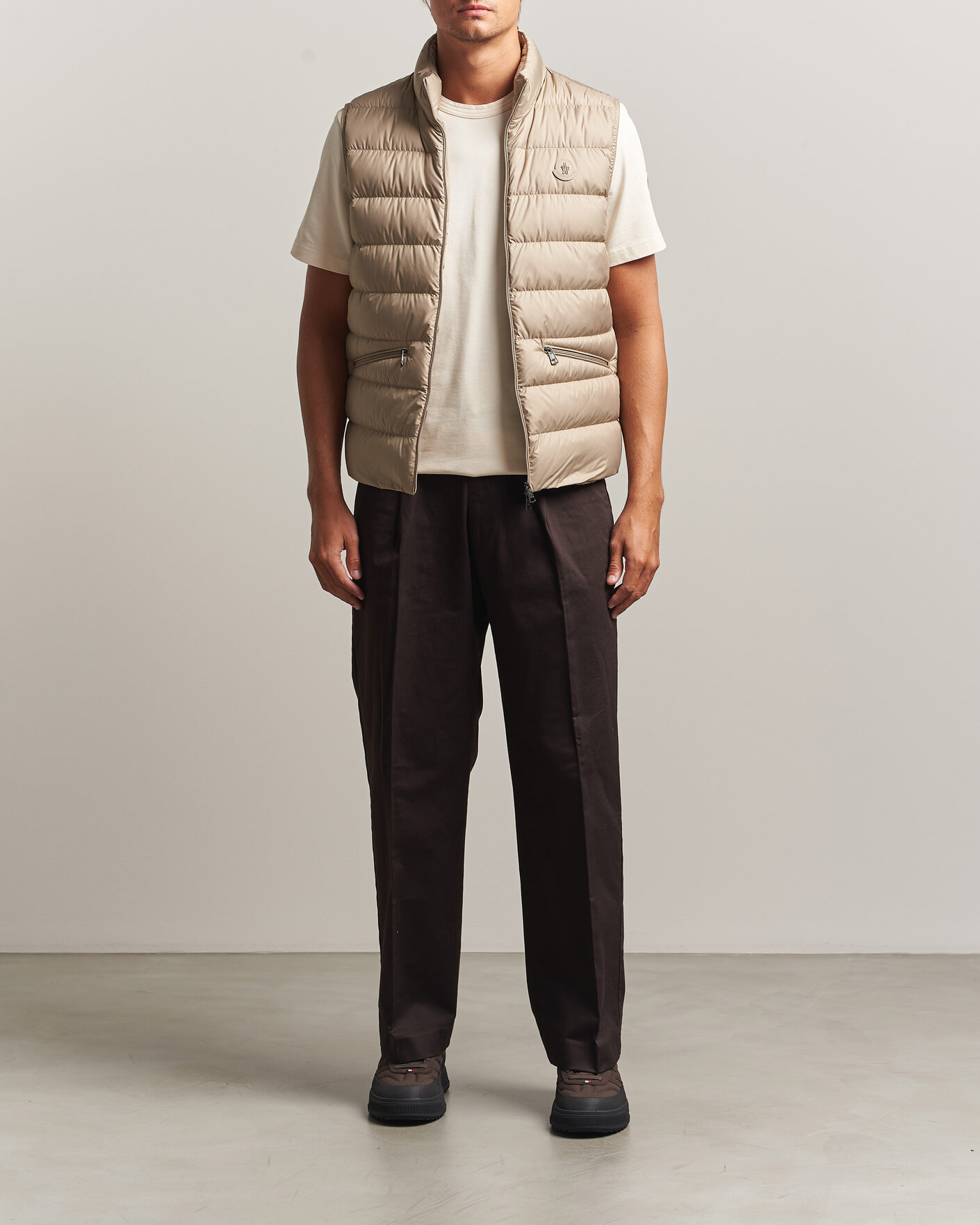 Mies | Ulkoliivit | Moncler | Treompan Down Vest Brown