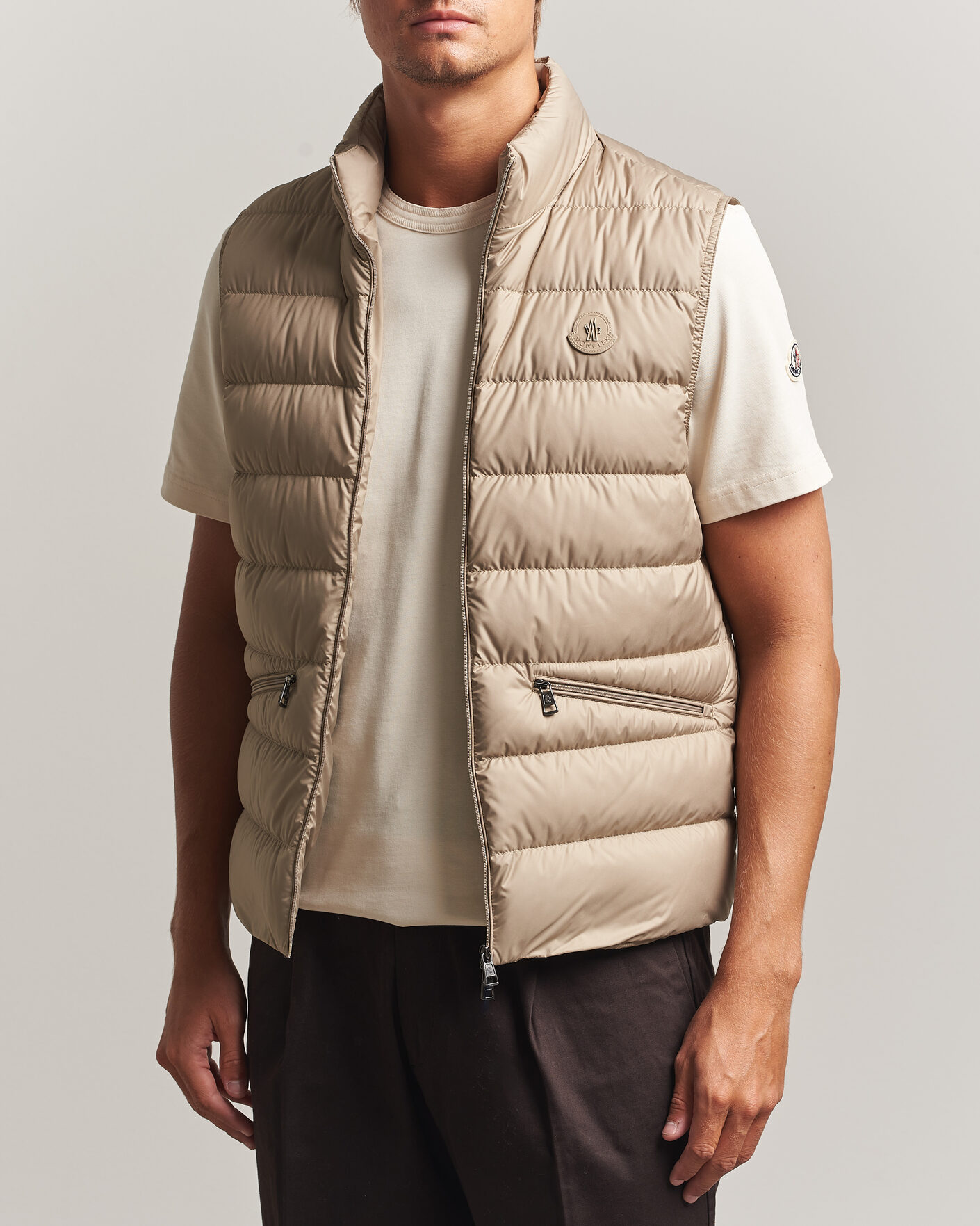 Mies | Ulkoliivit | Moncler | Treompan Down Vest Brown