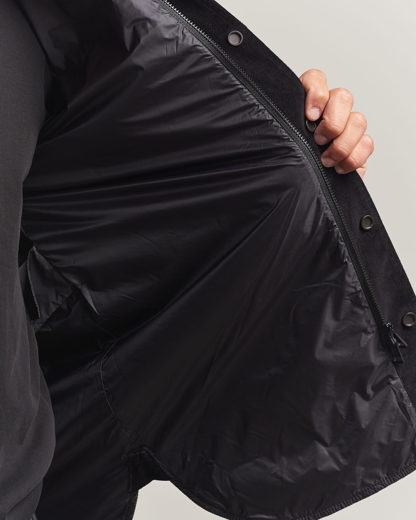Mies | Kauluspaidat | Moncler | Corduroy Overshirt Black