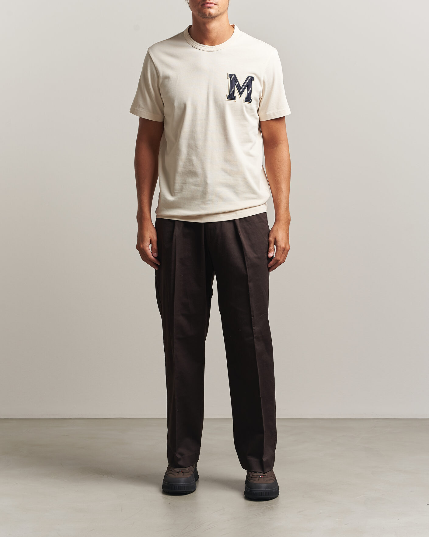 Mies | T-paidat | Moncler | Varsity Logo T-Shirt Off White