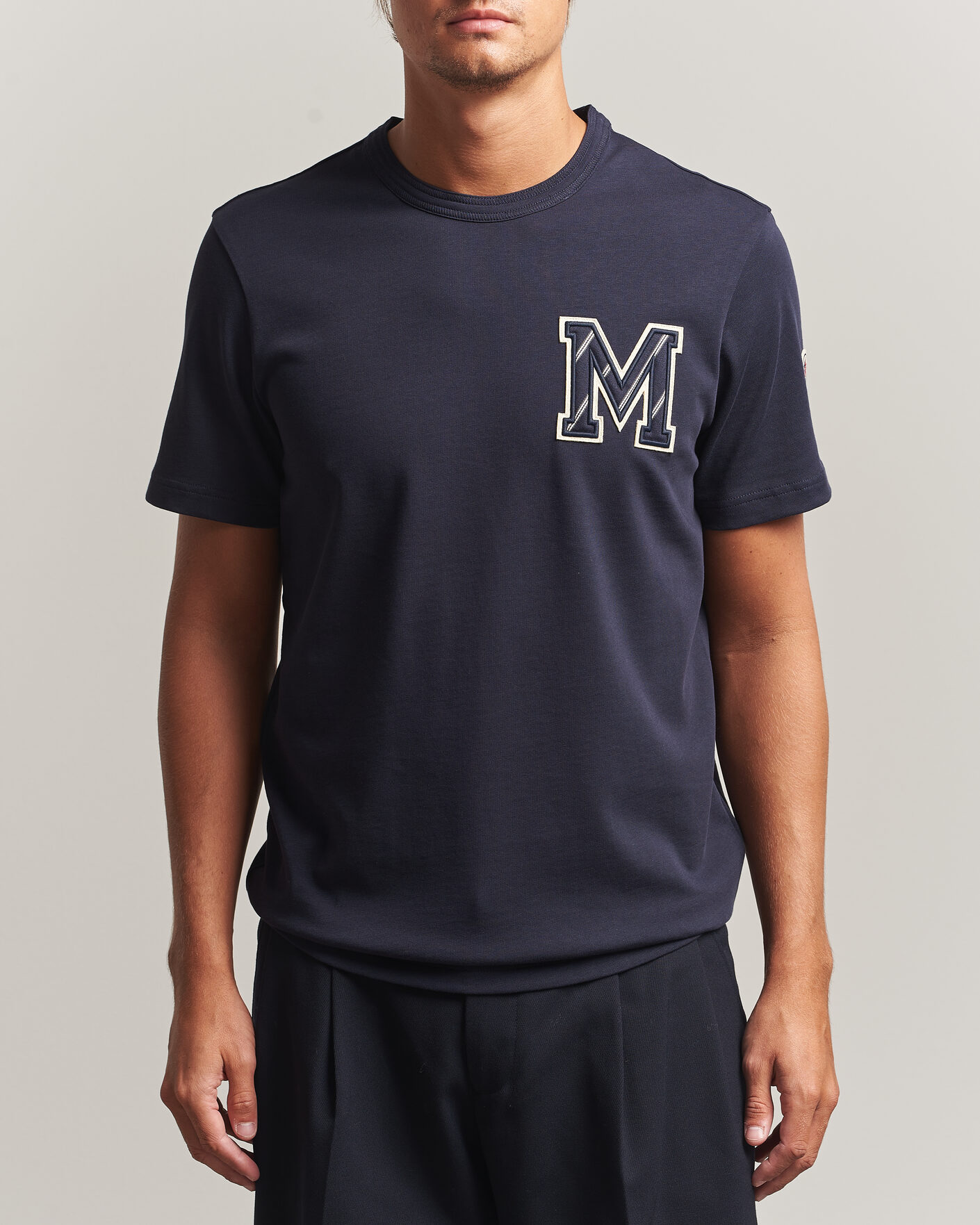 Mies | T-paidat | Moncler | Varsity Logo T-Shirt Navy