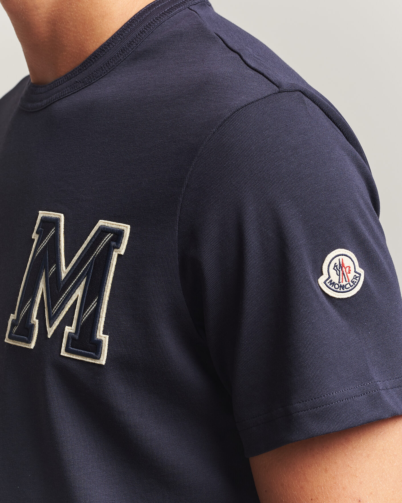 Mies | T-paidat | Moncler | Varsity Logo T-Shirt Navy