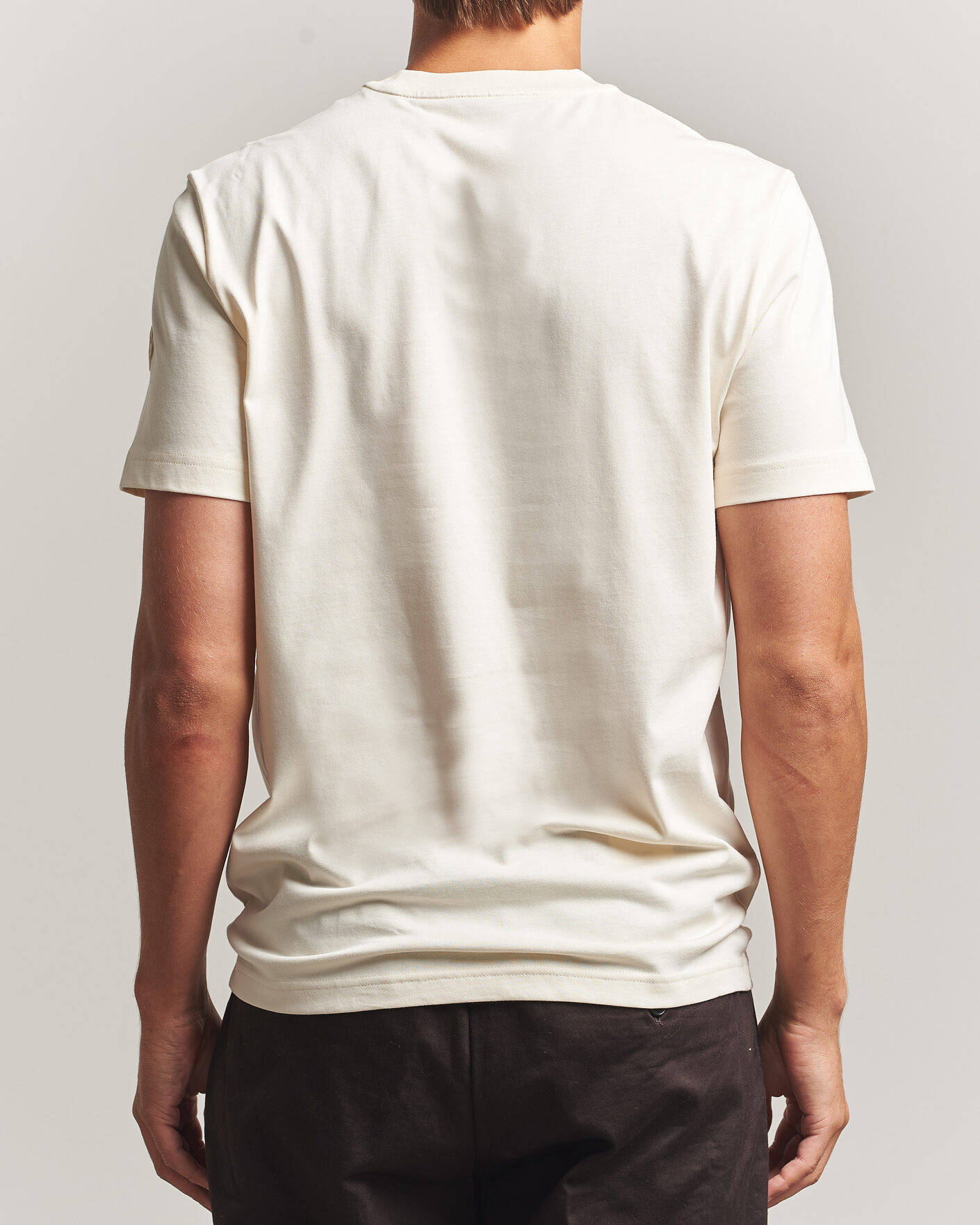 Mies | T-paidat | Moncler | College Logo T-Shirt Off White