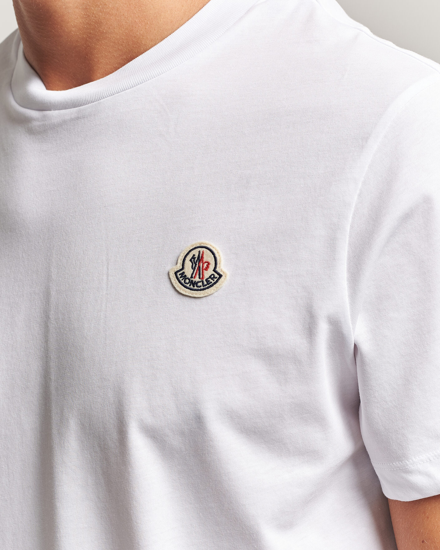 Mies | T-paidat | Moncler | 3-Pack Logo T-Shirts Blue/Military/White
