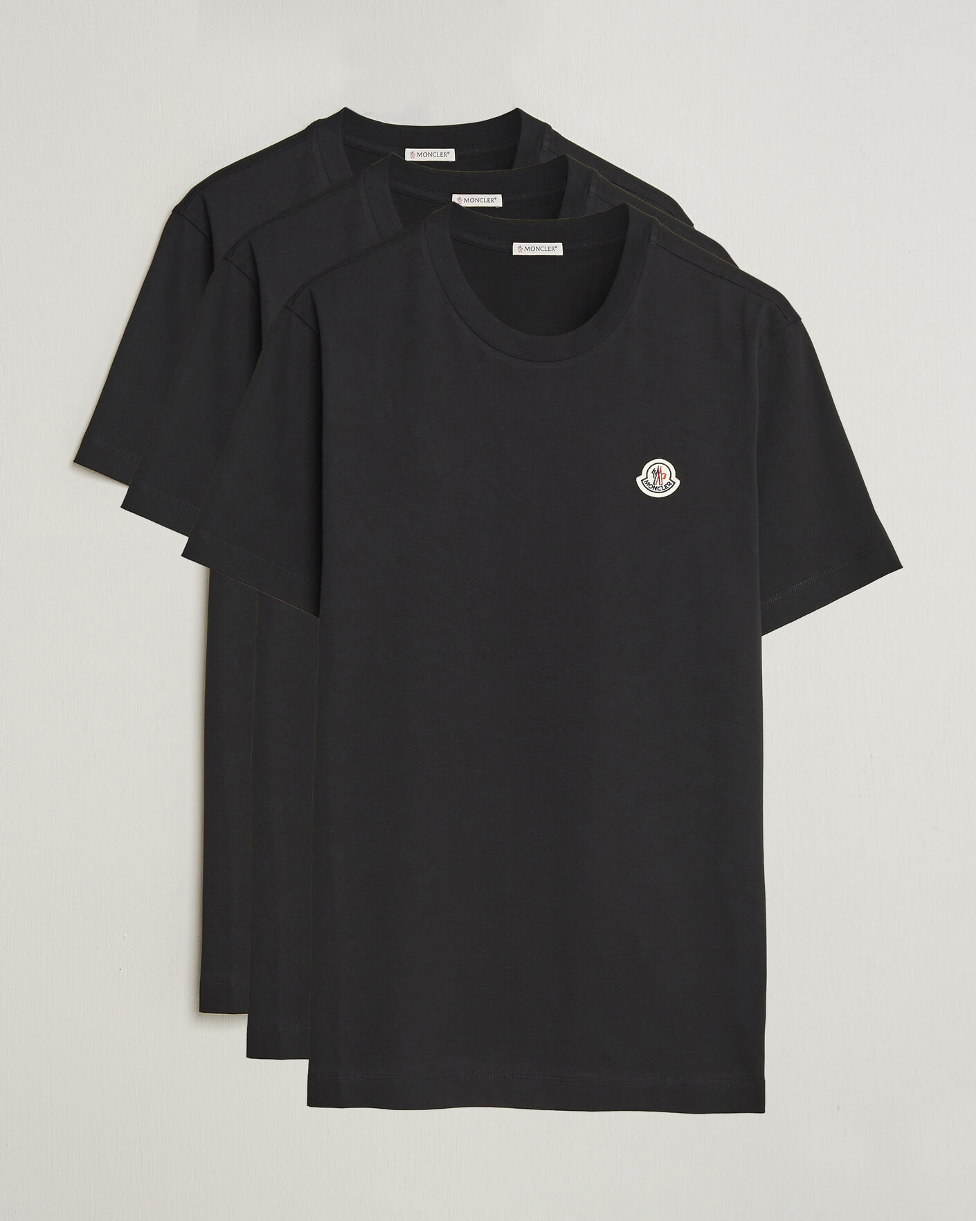 Mies | T-paidat | Moncler | 3-Pack Logo T-Shirts Black