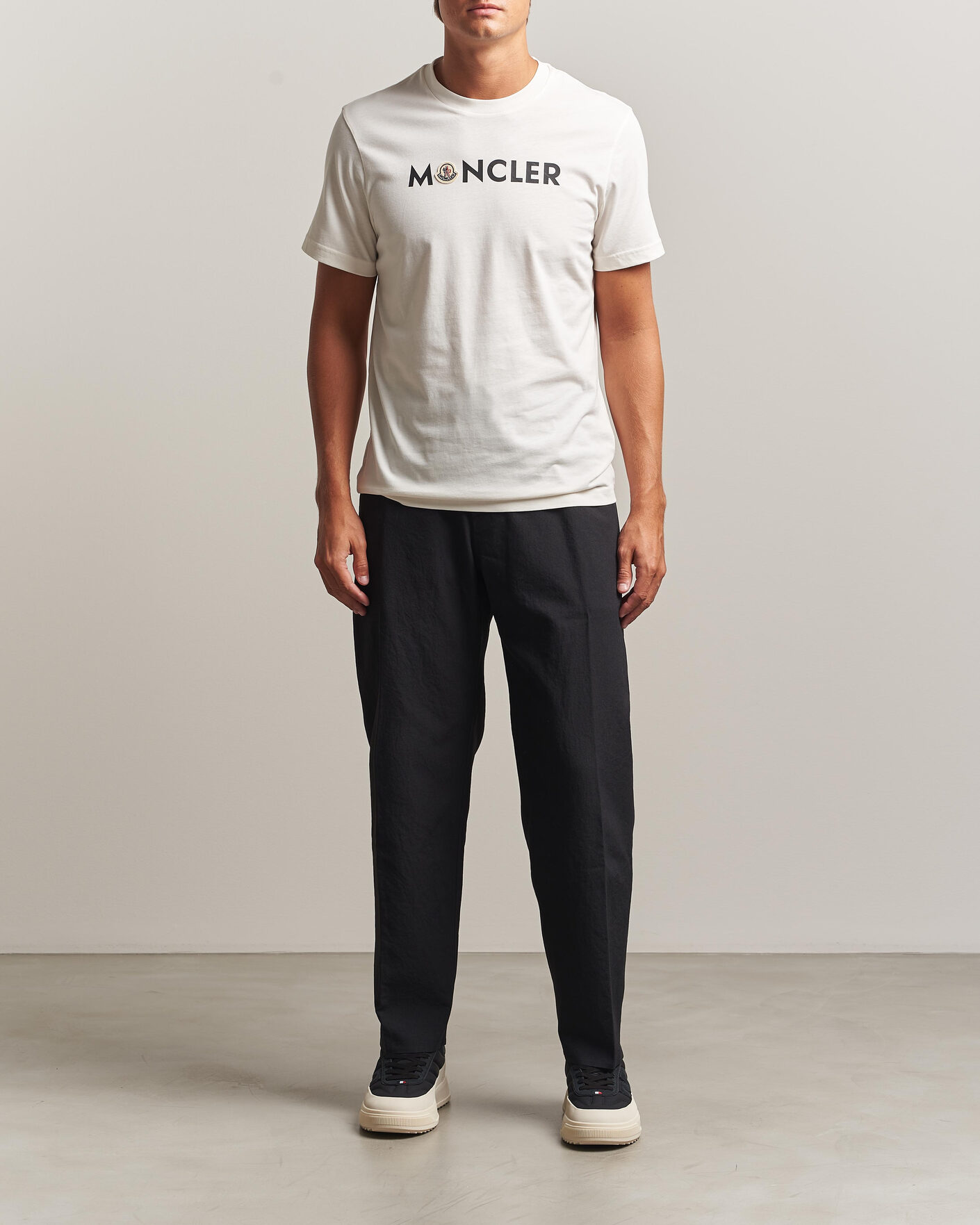 Mies | T-paidat | Moncler | Logo Lettering T-Shirts White