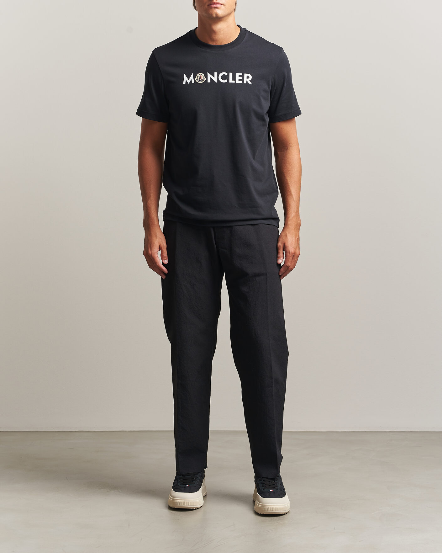 Mies | T-paidat | Moncler | Logo Lettering T-Shirts Navy