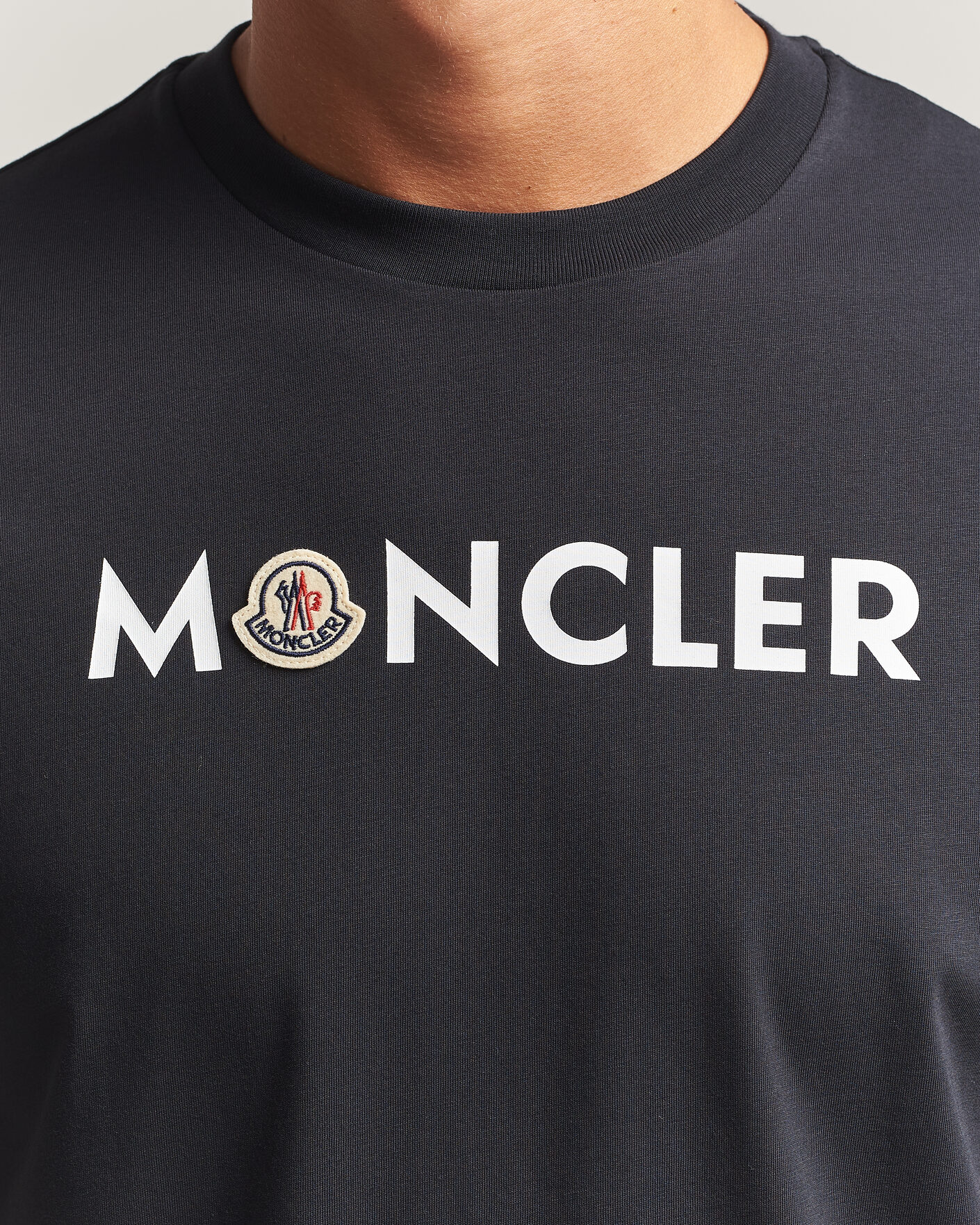 Mies | T-paidat | Moncler | Logo Lettering T-Shirts Navy