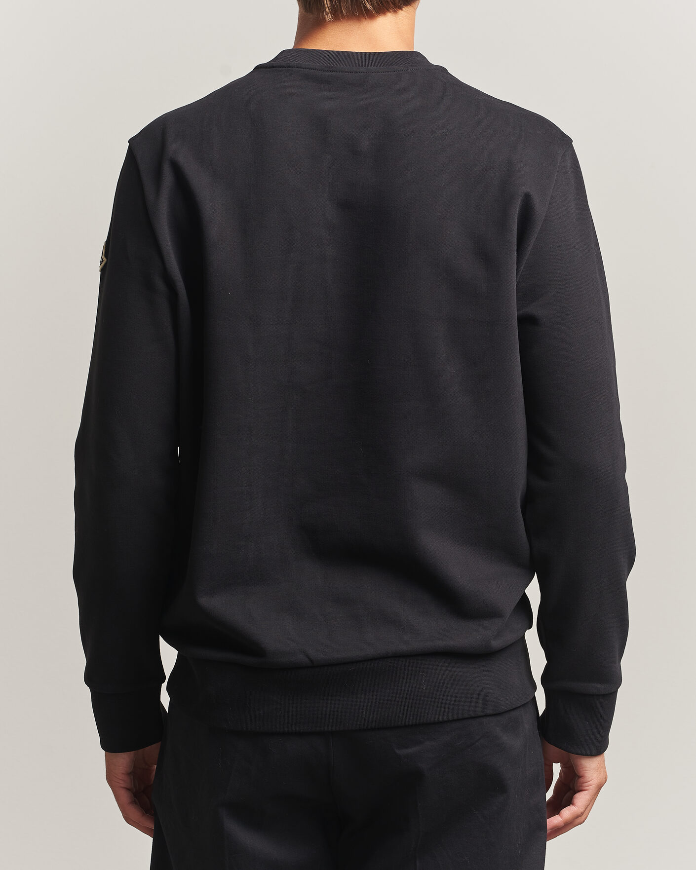 Mies | Puserot | Moncler | College Logo Sweatshirt Black