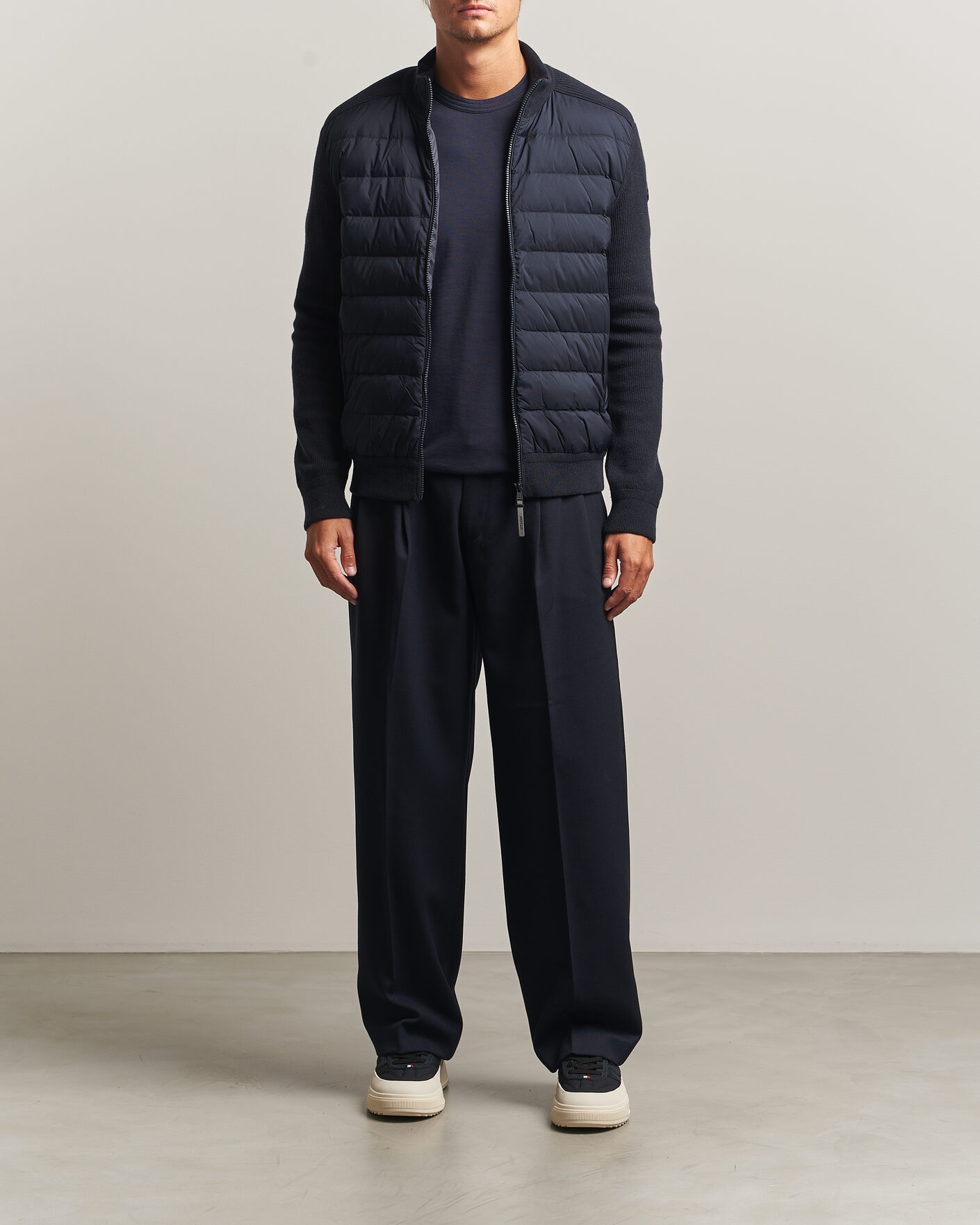 Mies | Takit | Moncler | Wool/Cashmere Hybrid Jacket Navy