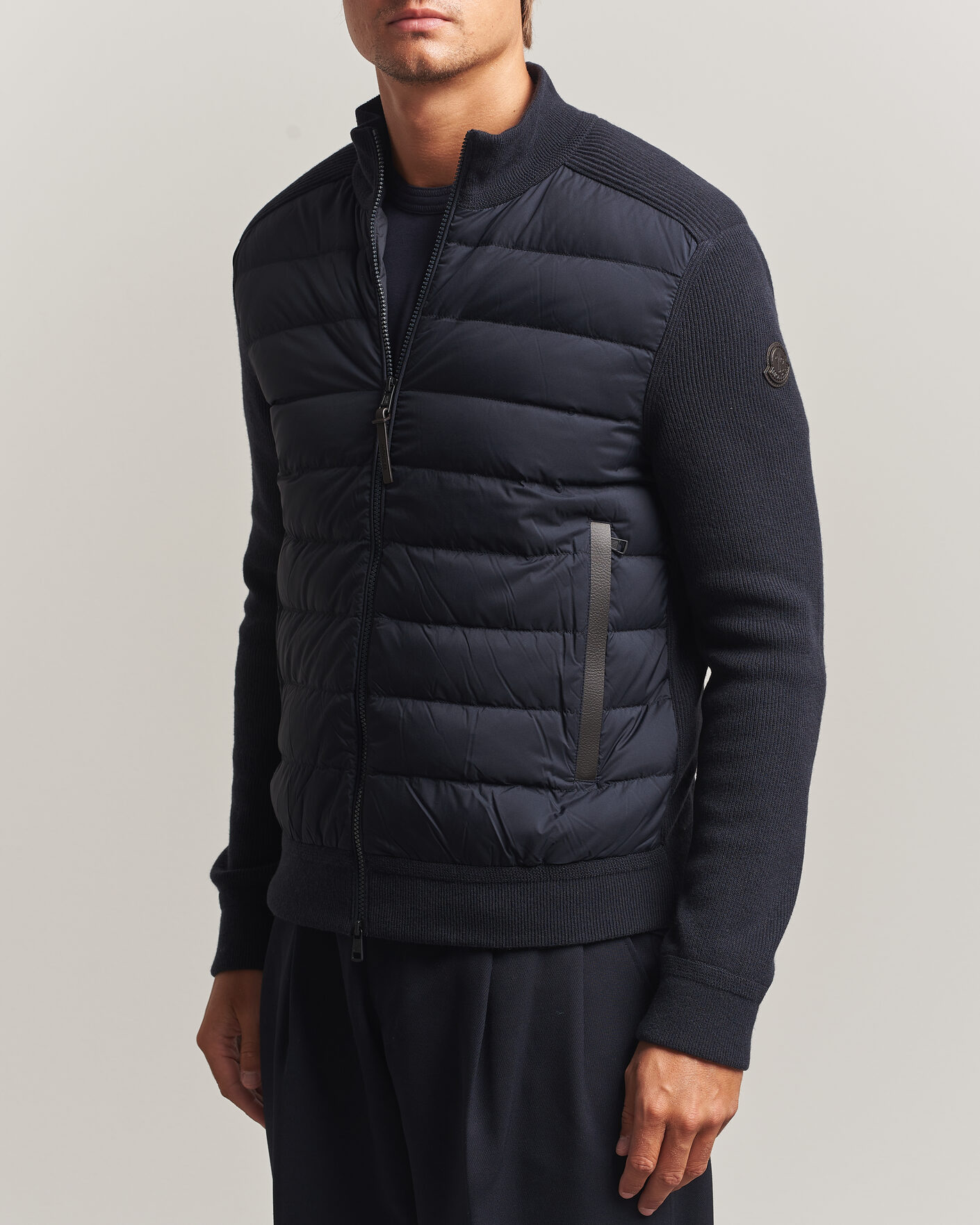 Mies | Takit | Moncler | Wool/Cashmere Hybrid Jacket Navy