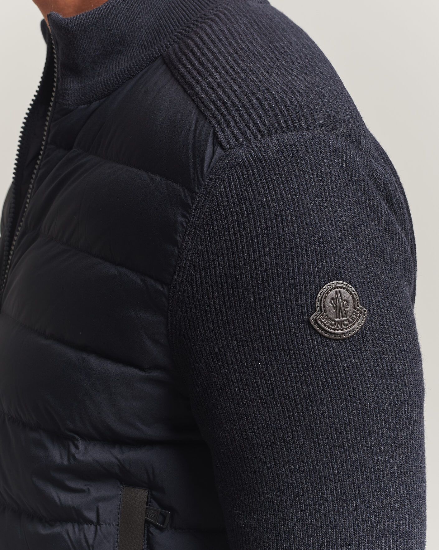 Mies | Takit | Moncler | Wool/Cashmere Hybrid Jacket Navy