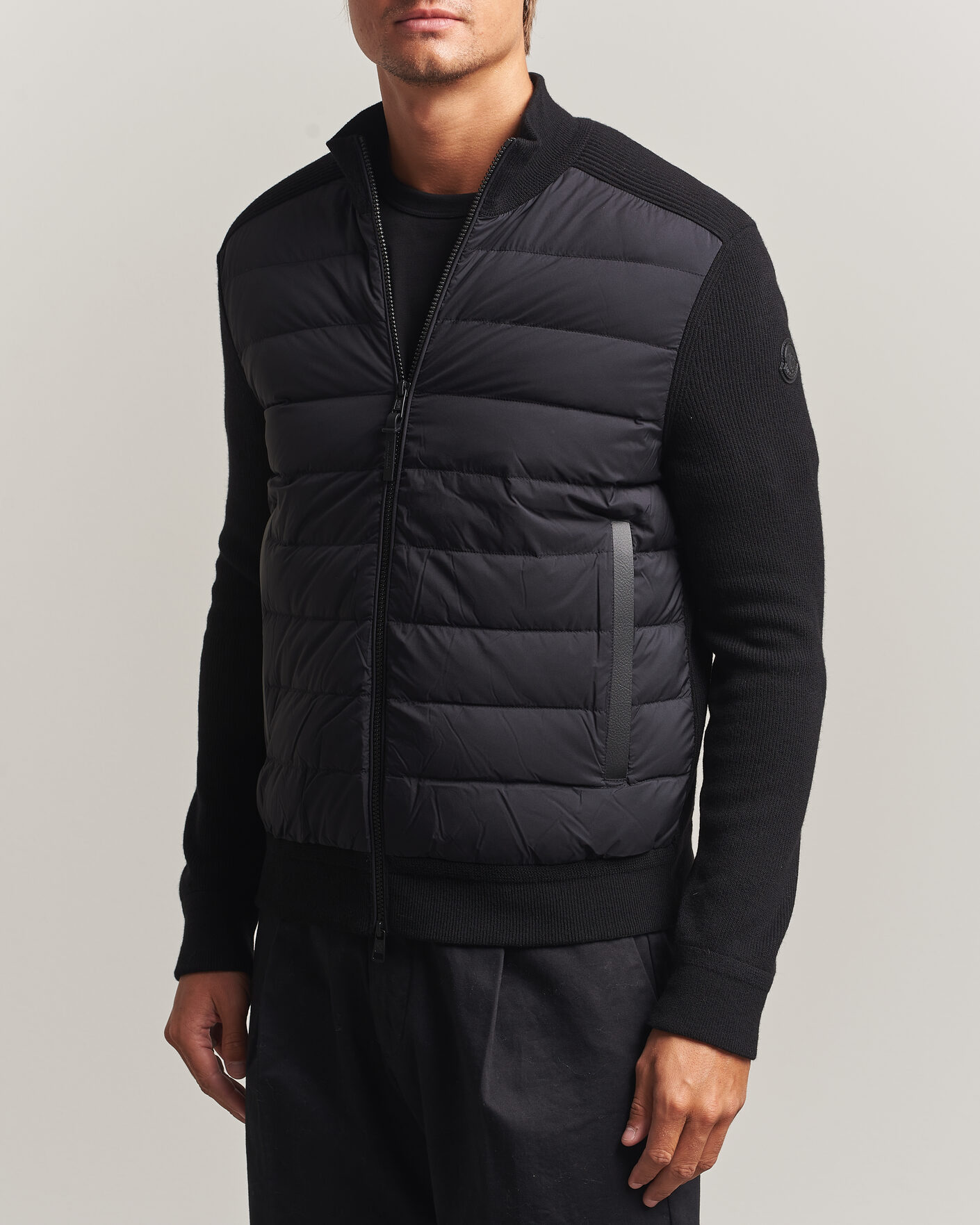 Mies | Takit | Moncler | Wool/Cashmere Hybrid Jacket Black