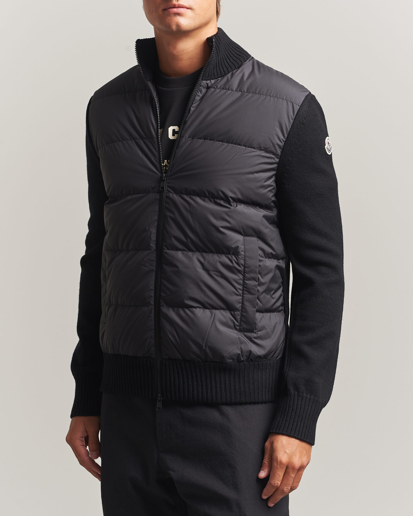 Mies | Takit | Moncler | Padded Hybrid Jacket Black
