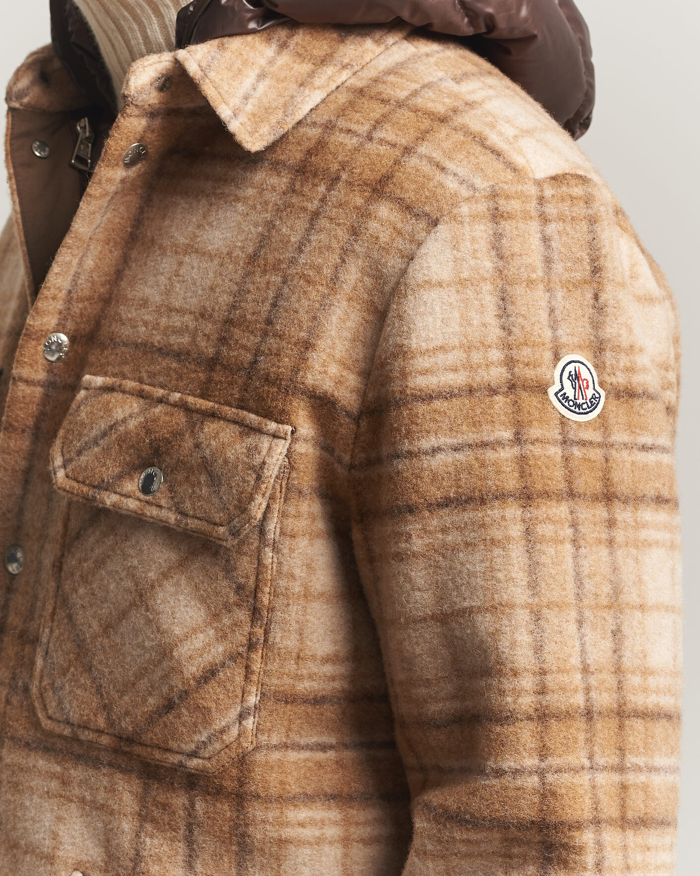 Mies | Takit | Moncler | Nyvalin Shirt Jacket Brown Check
