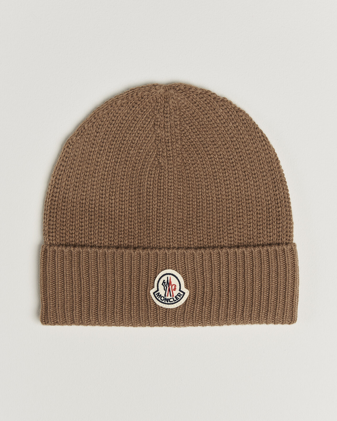 Mies | Pipot | Moncler | Rib Wool Beanie Brown