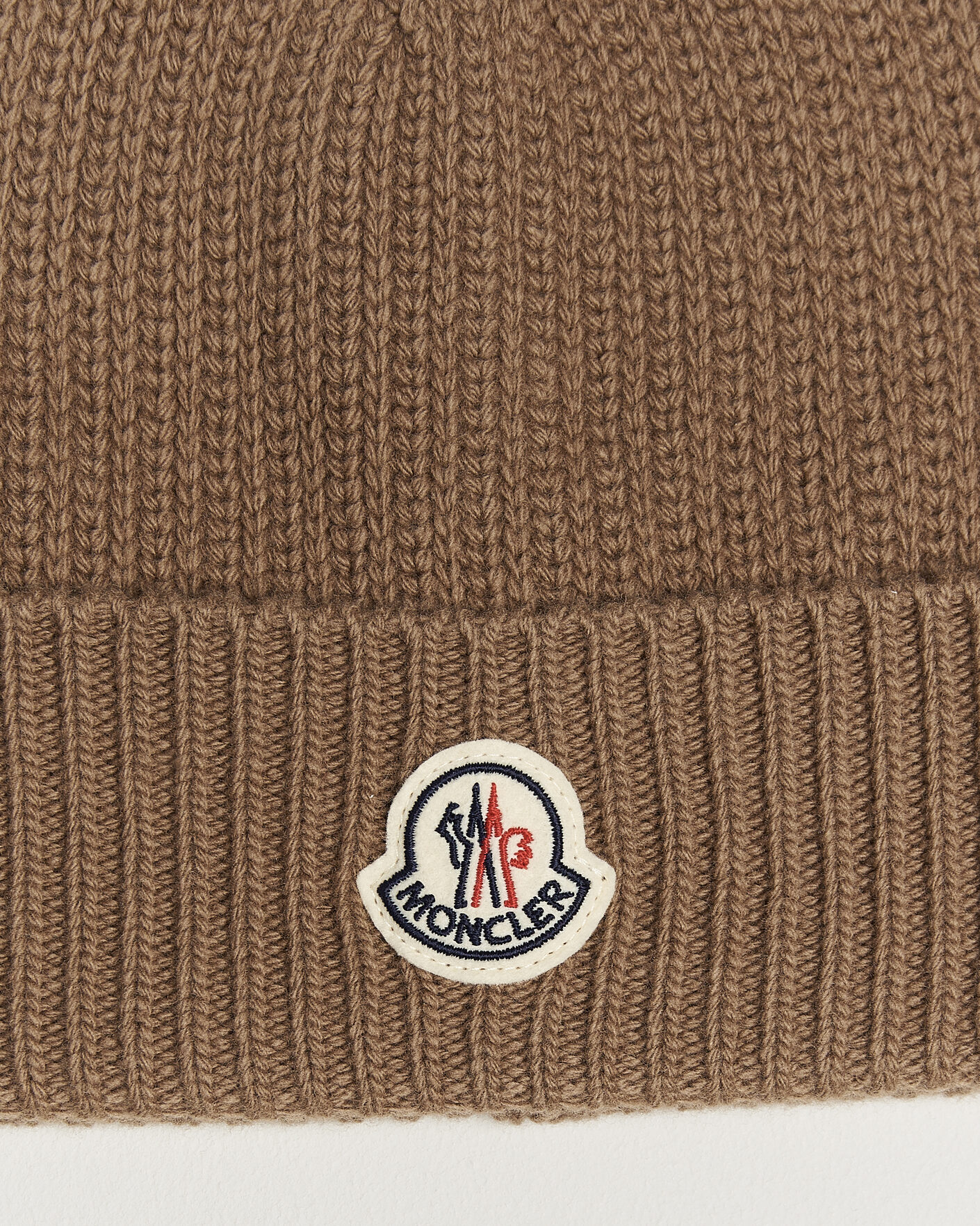 Mies | Pipot | Moncler | Rib Wool Beanie Brown