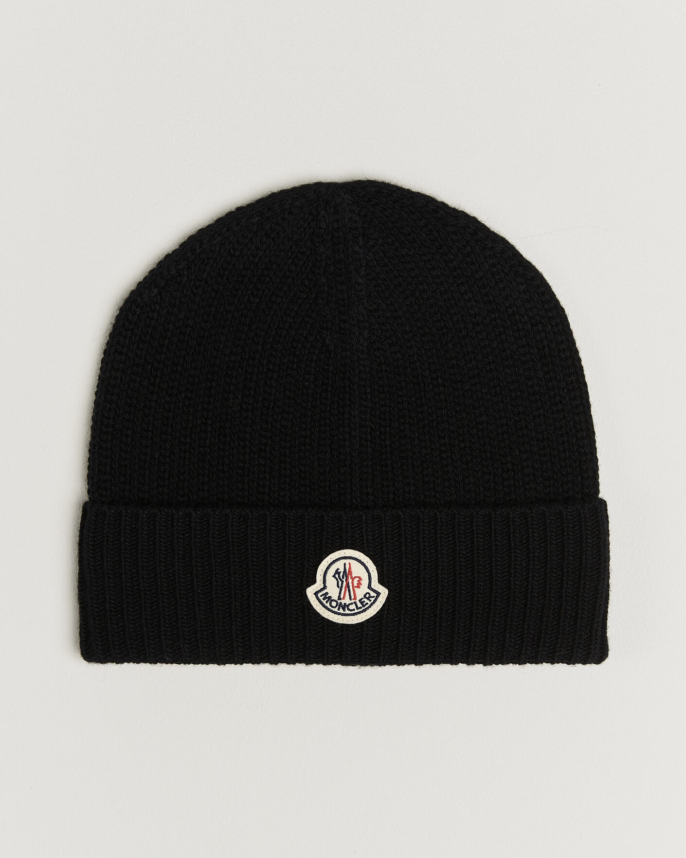 Mies | Pipot | Moncler | Rib Wool Beanie Black