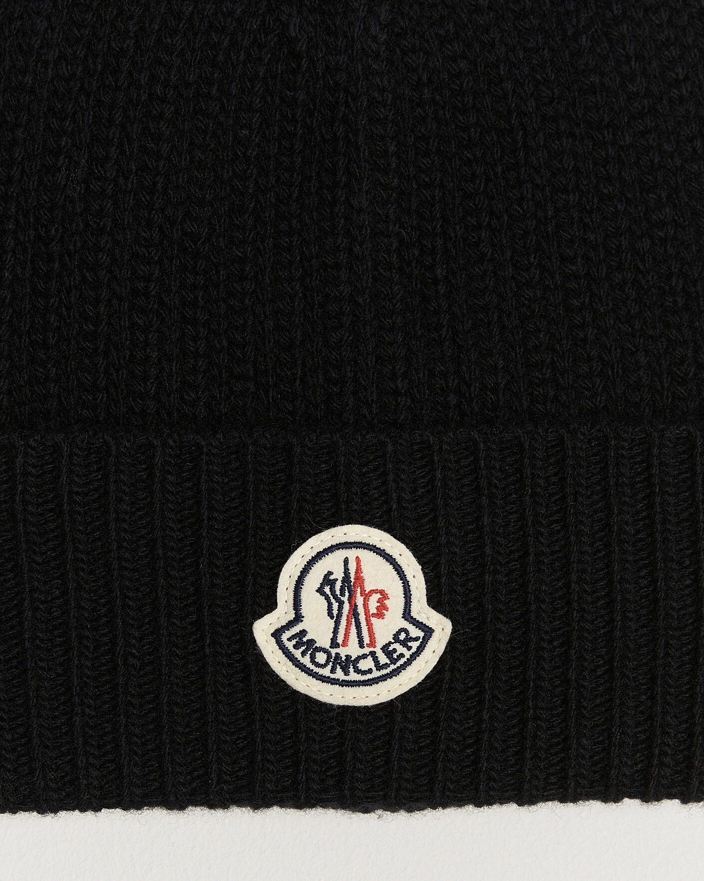 Mies | Pipot | Moncler | Rib Wool Beanie Black