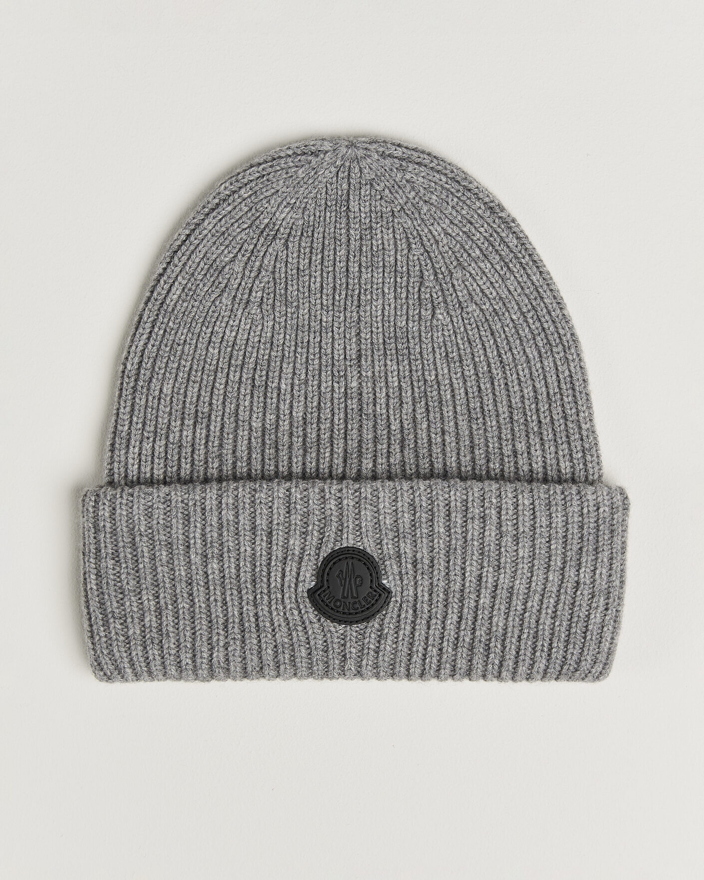Mies | Pipot | Moncler | Rib Cashmere Beanie Grey