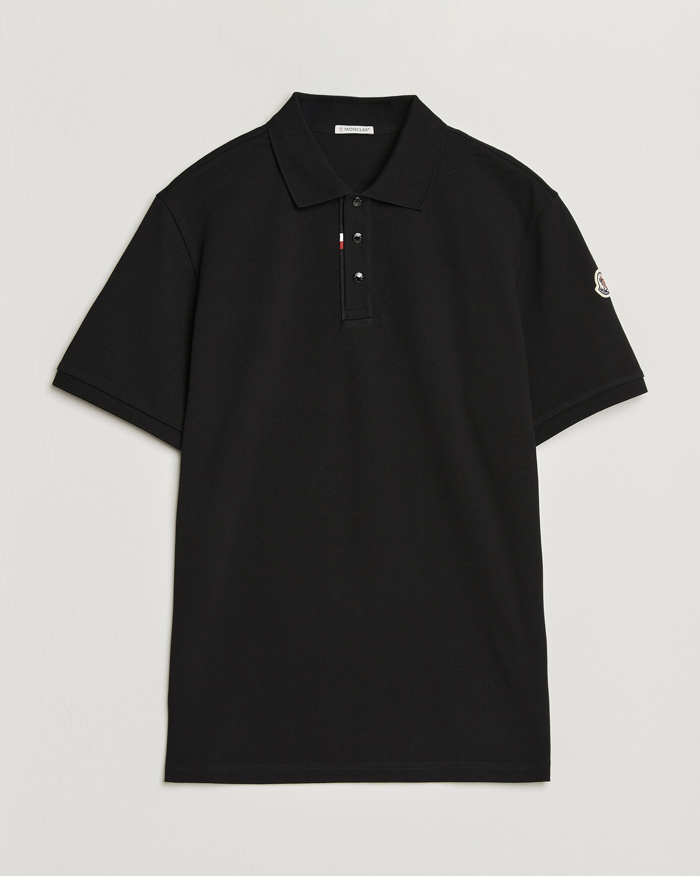 Mies | Pikeet | Moncler | Short Sleeve Polo Black