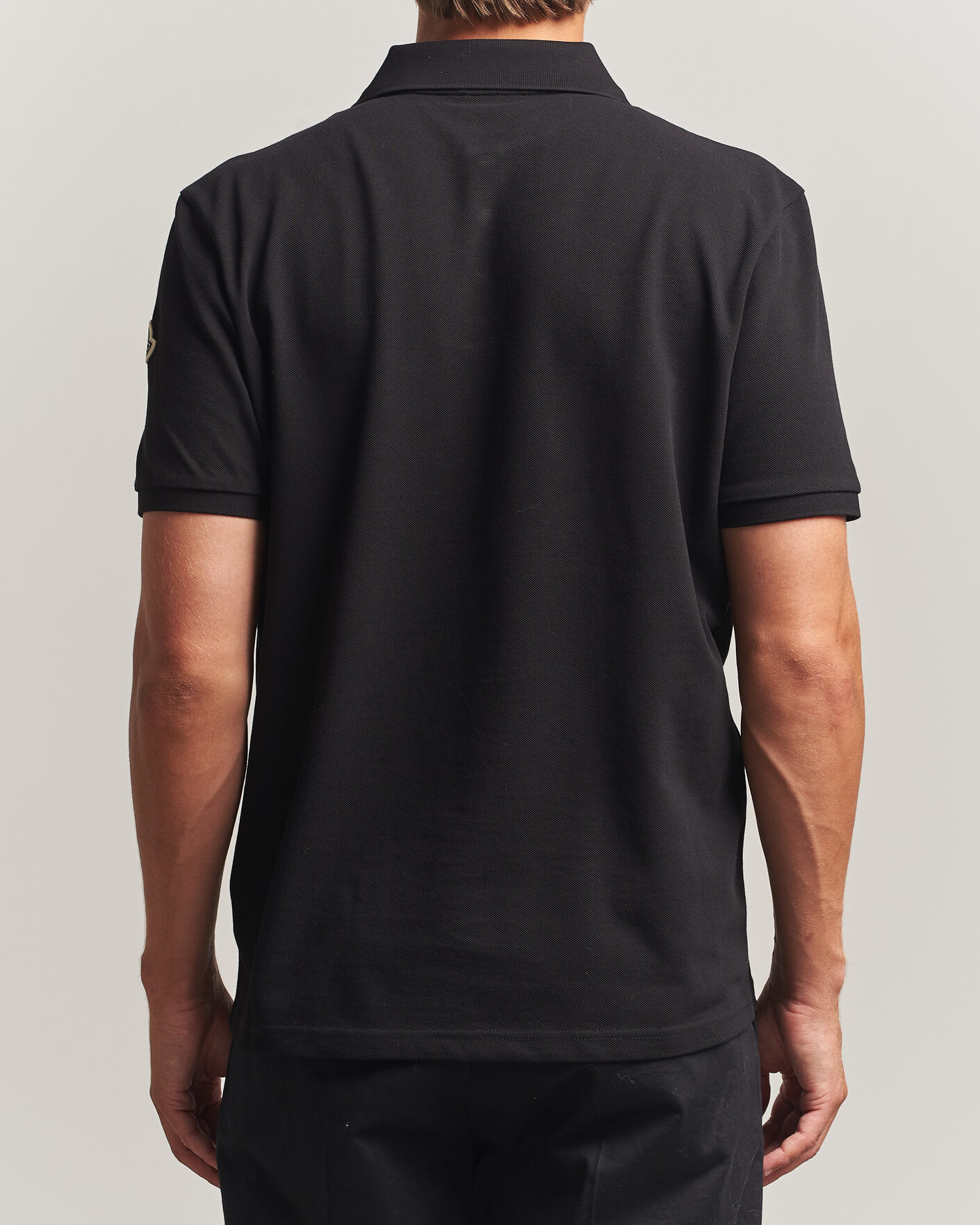 Mies | Pikeet | Moncler | Short Sleeve Polo Black