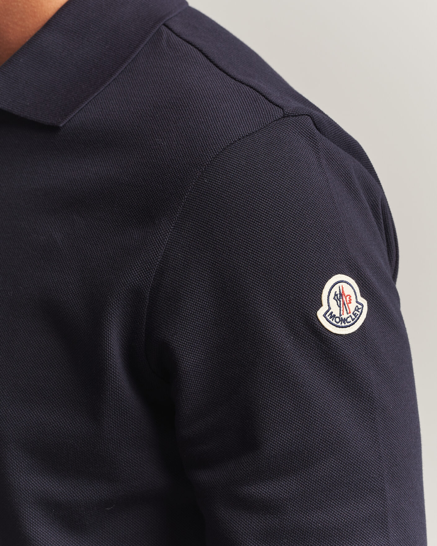 Mies | Pikeet | Moncler | Long Sleeve Polo Navy
