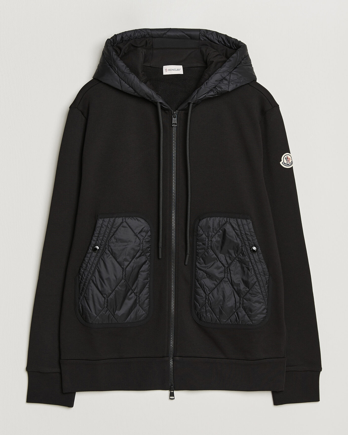 Mies | Puserot | Moncler | Full Zip Hoodie Black
