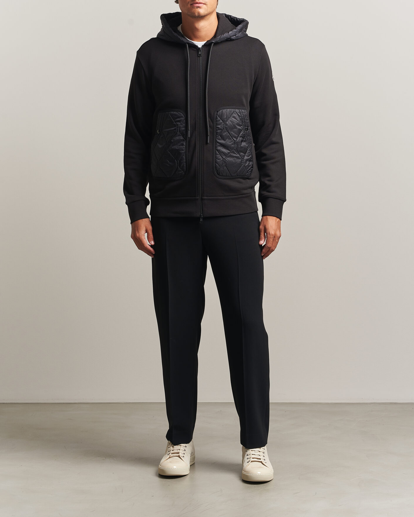 Mies | Puserot | Moncler | Full Zip Hoodie Black
