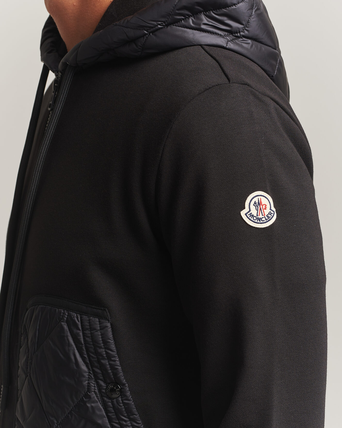 Mies | Puserot | Moncler | Full Zip Hoodie Black