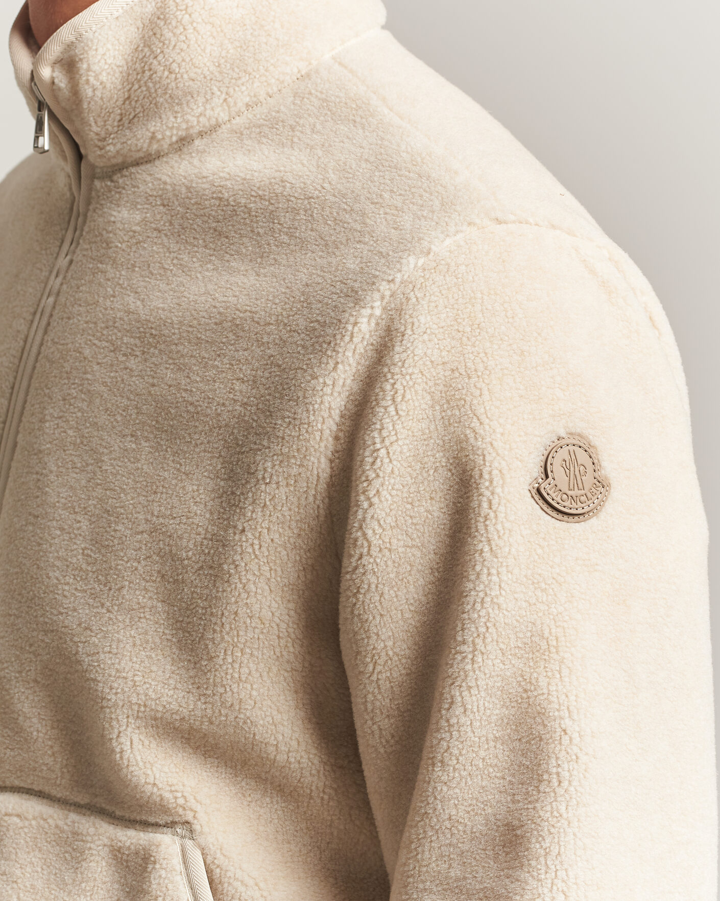 Mies | Puserot | Moncler | Full Zip Fleece  Cream