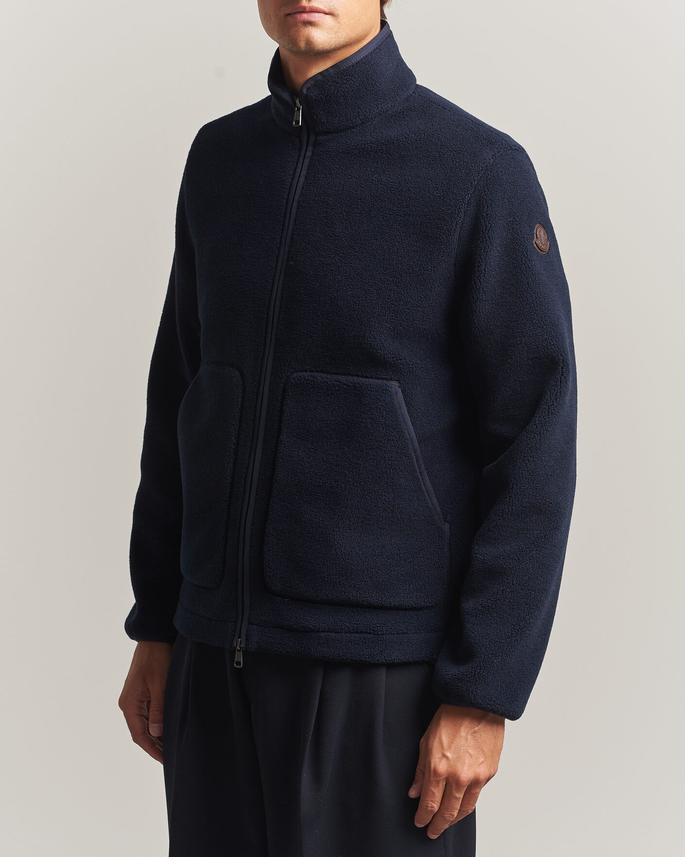 Mies | Puserot | Moncler | Full Zip Fleece  Navy