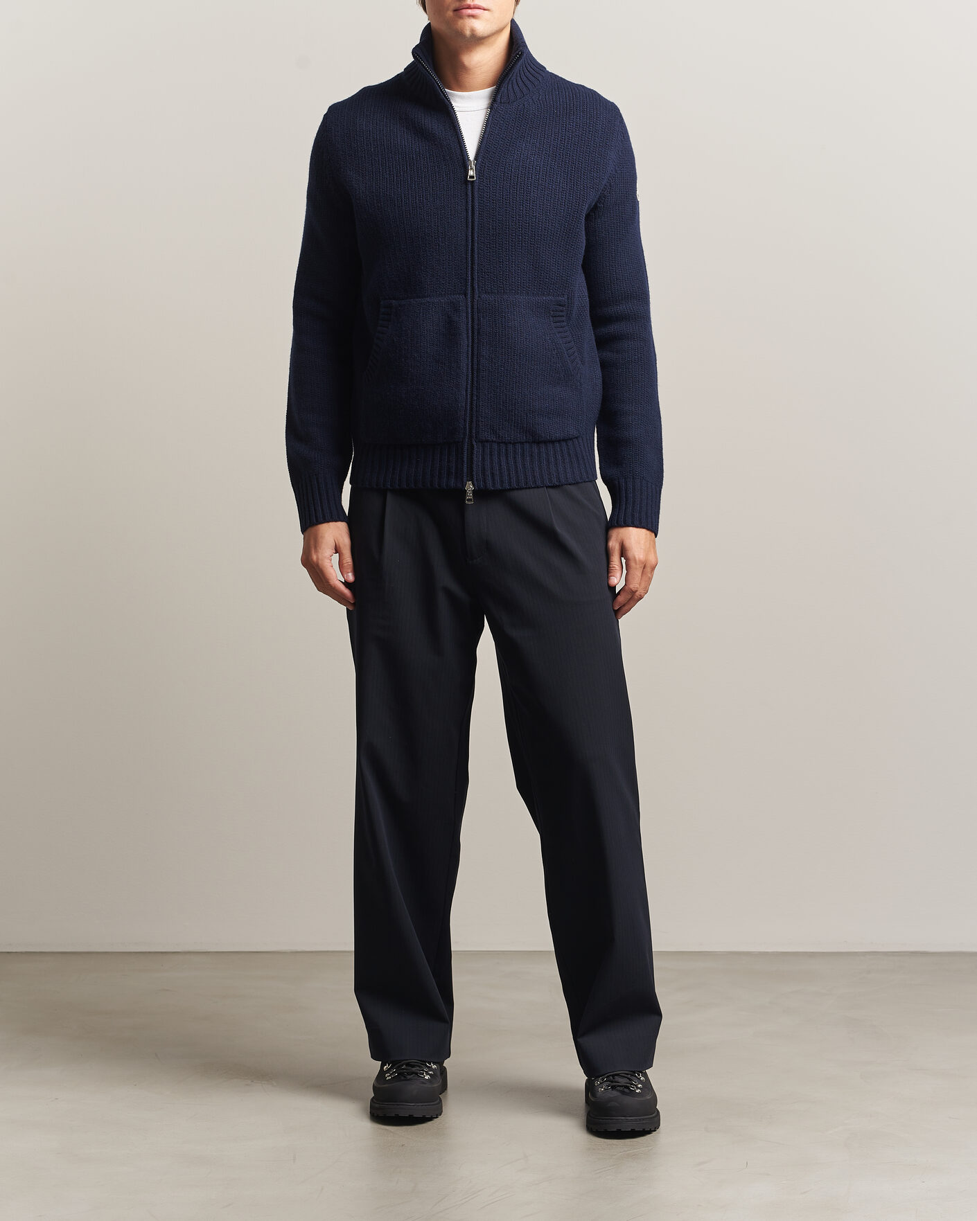 Mies | Puserot | Moncler | Full Zip Cardigan Navy