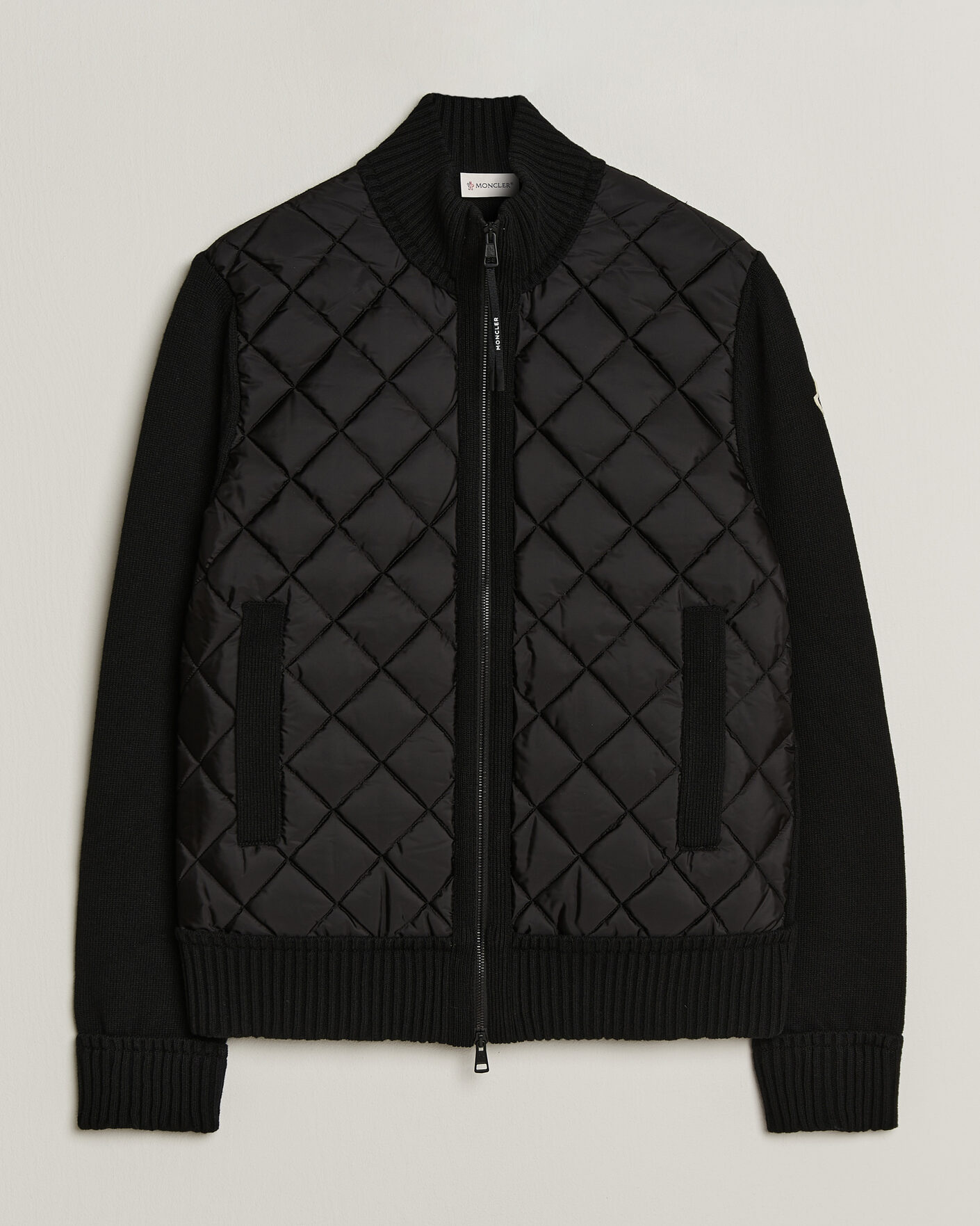 Mies | Takit | Moncler | Quilted Hybrid Jacket Black