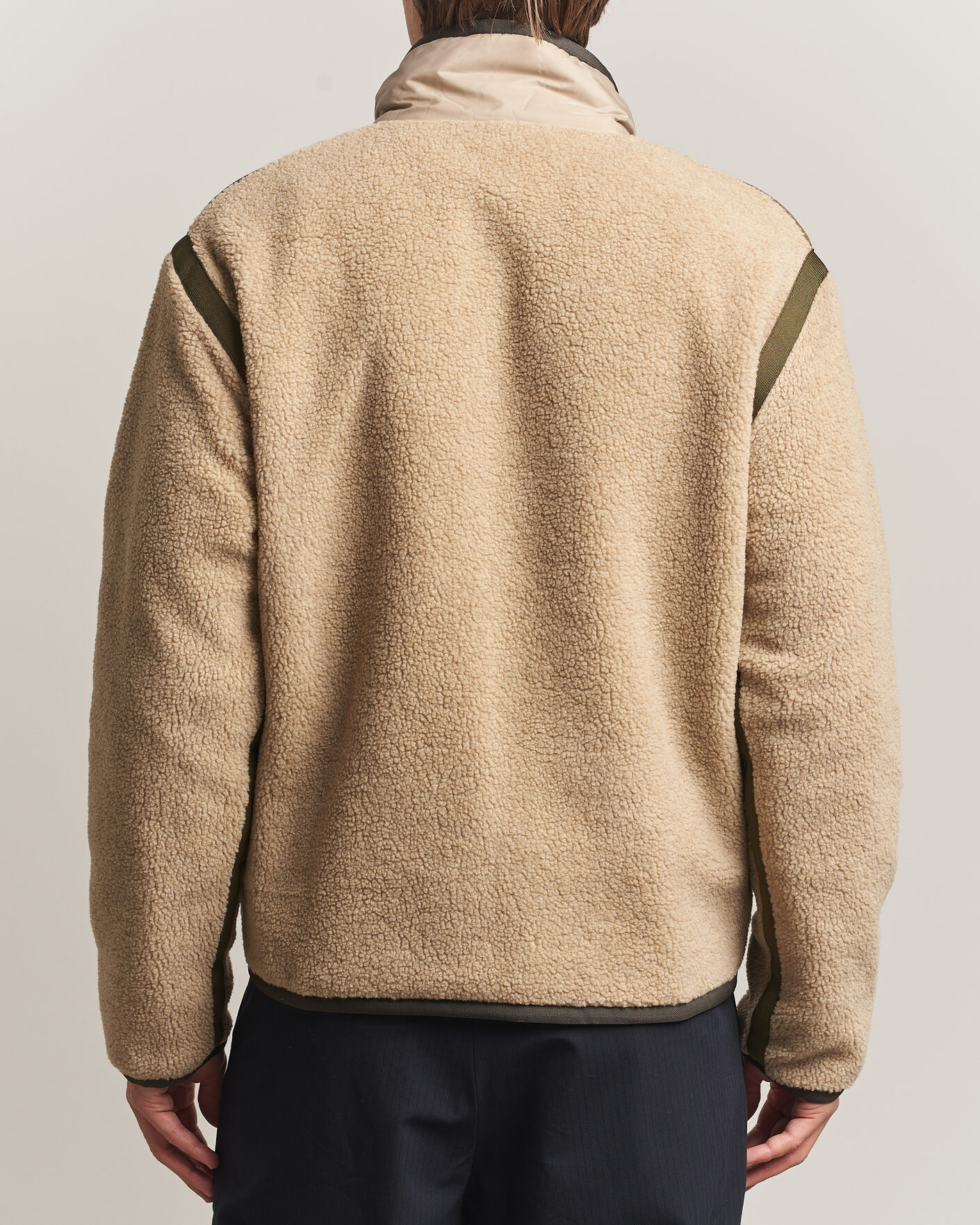 Mies | Puserot | Moncler Grenoble | Sherpa Zip Cardigan Beige/Green