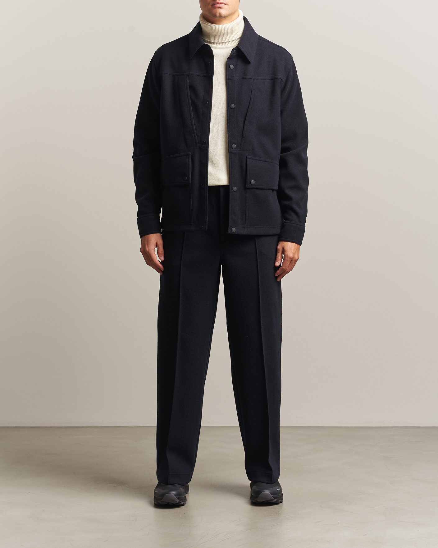 Mies | Takit | Moncler Grenoble | Brushed Shirt Jacket Navy