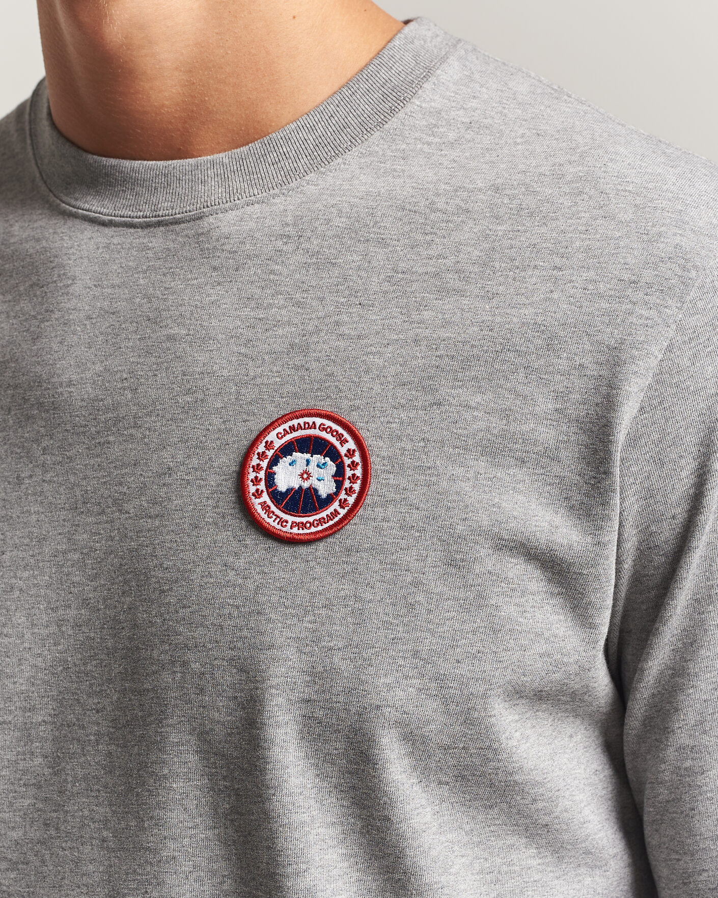 Mies | T-paidat | Canada Goose | Vantage Long Sleeve T-Shirt Stone Heather