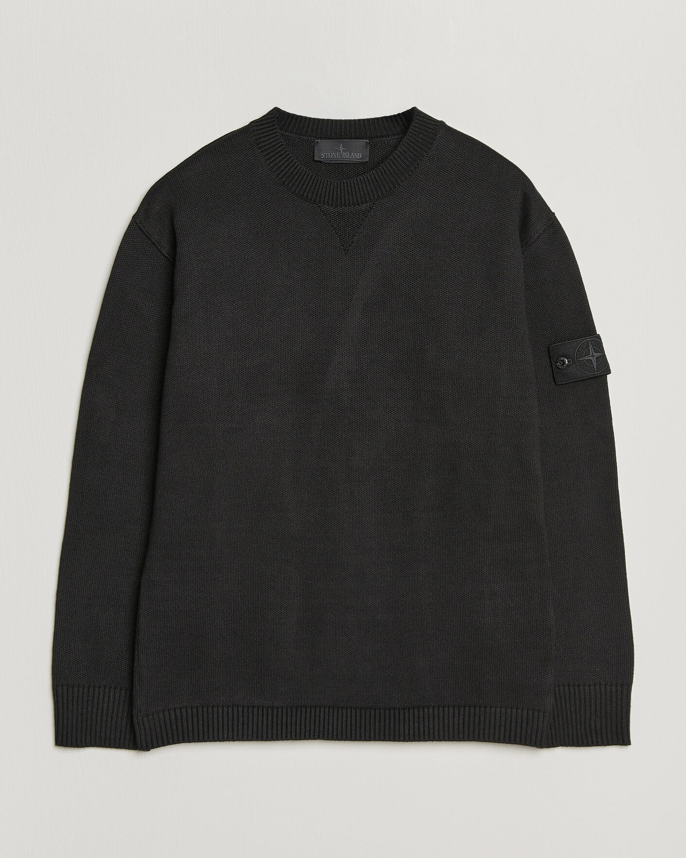 Mies | Puserot | Stone Island | Ghost Plush Stitch Winter Cotton Sweat Black