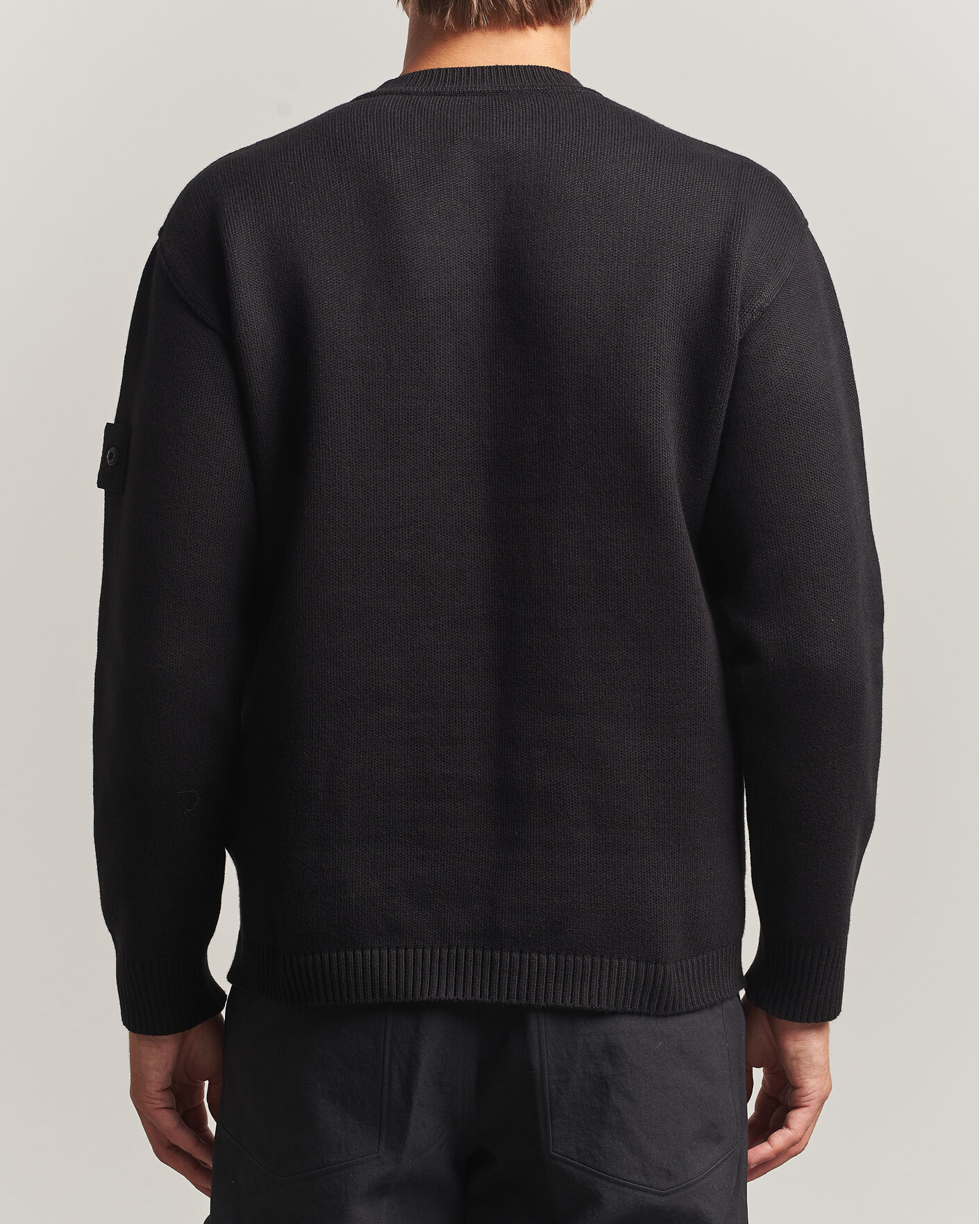 Mies | Puserot | Stone Island | Ghost Plush Stitch Winter Cotton Sweat Black