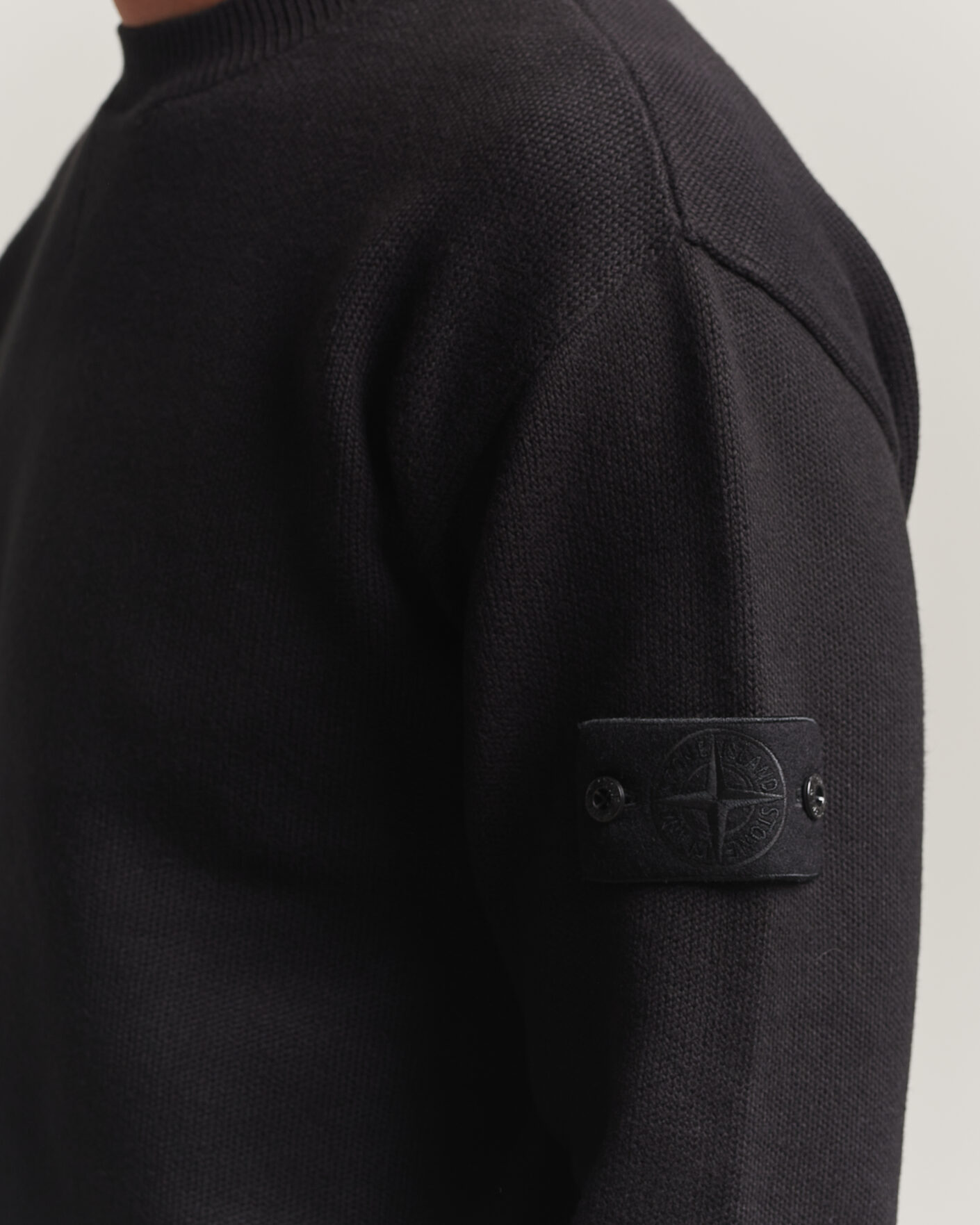 Mies | Puserot | Stone Island | Ghost Plush Stitch Winter Cotton Sweat Black