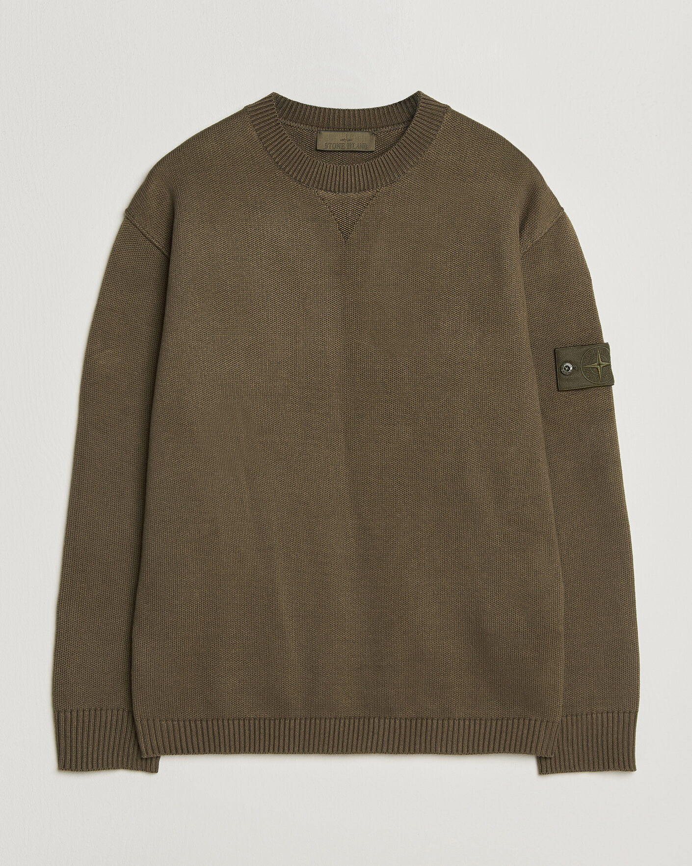Mies | Puserot | Stone Island | Ghost Plush Stitch Winter Cotton Sweat Miltary Green