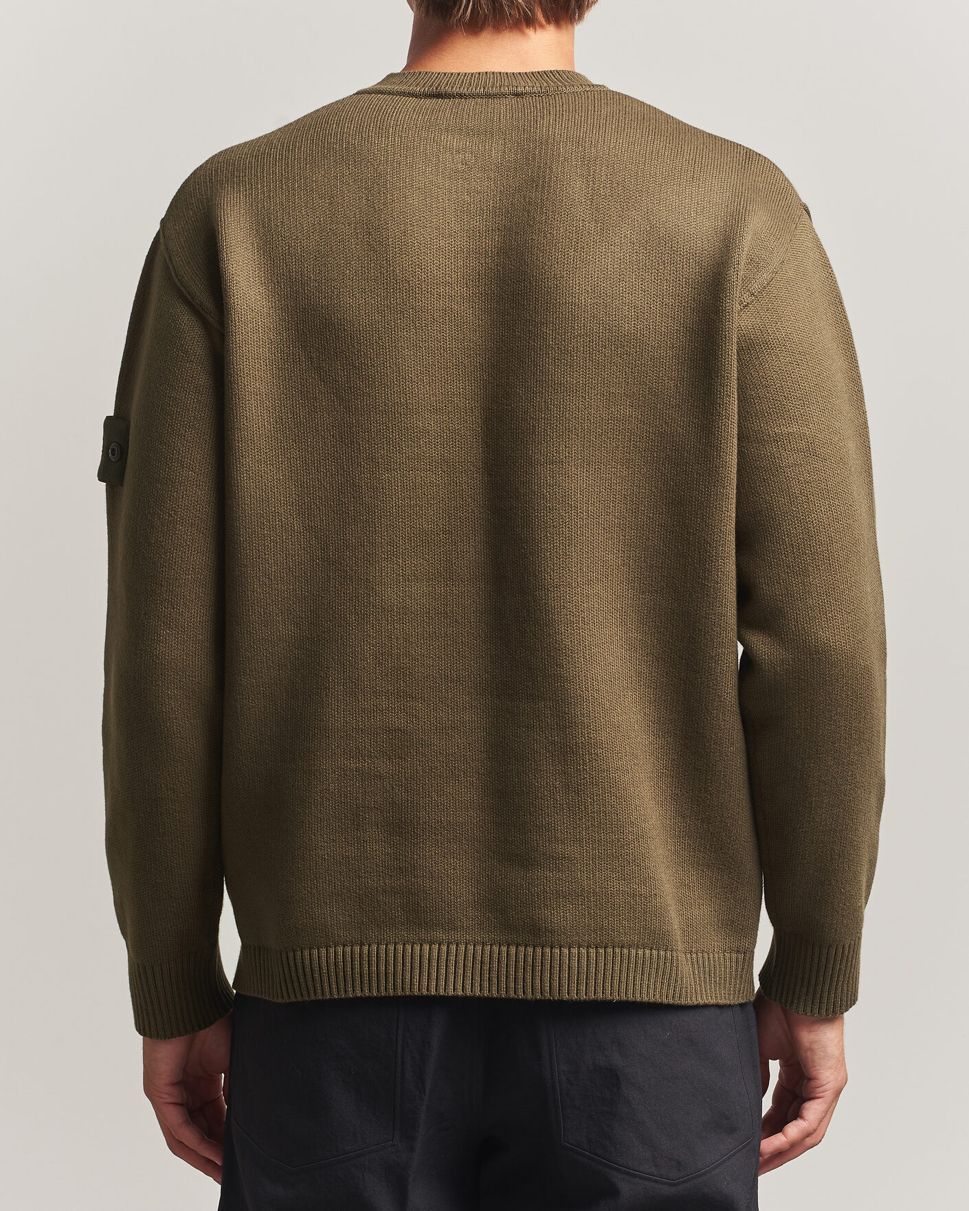 Mies | Puserot | Stone Island | Ghost Plush Stitch Winter Cotton Sweat Miltary Green