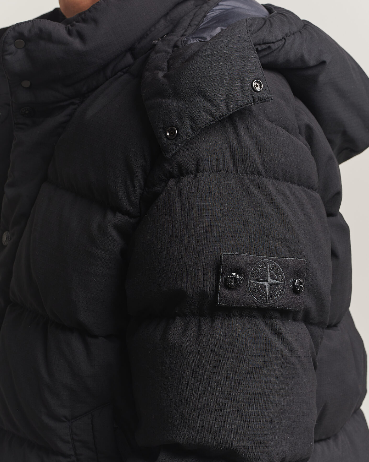 Mies | Takit | Stone Island | Ghost Wool Ripstop Down Jacket Black