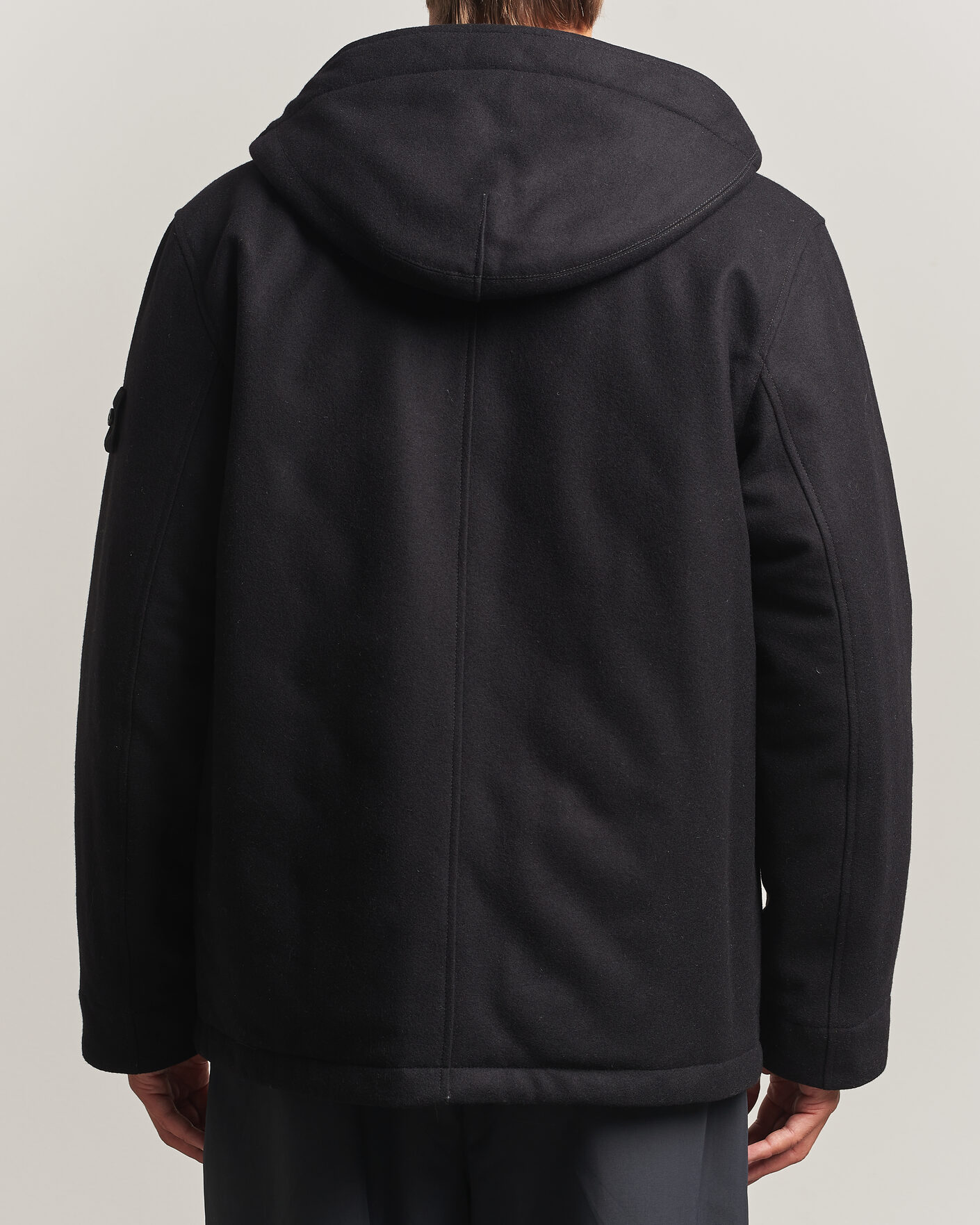 Mies | Takit | Stone Island | Ghost Wool/Nylon Flannel Short Parka Black