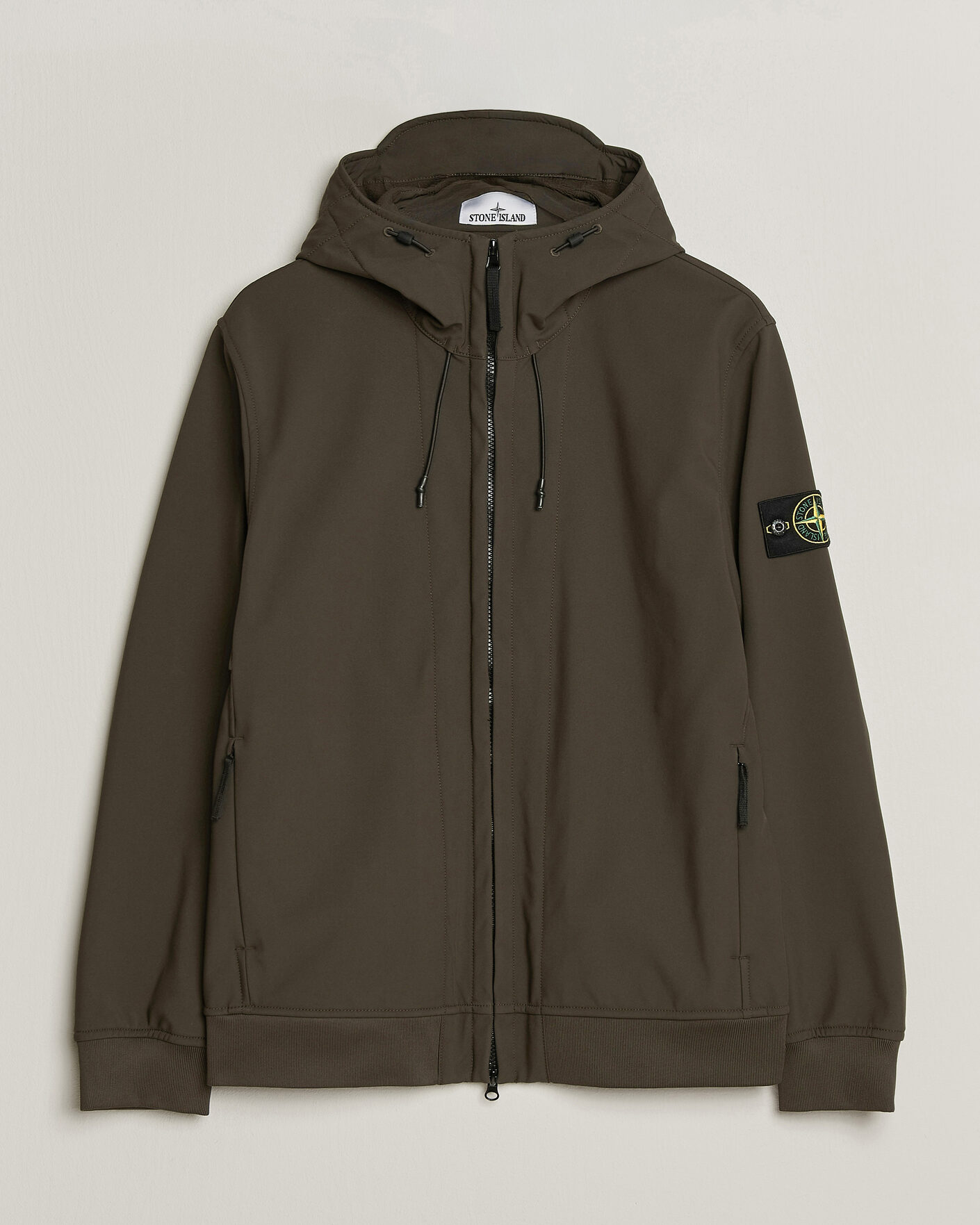 Mies | Takit | Stone Island | Short Hooded Soft Shell Jacket Coal Grey