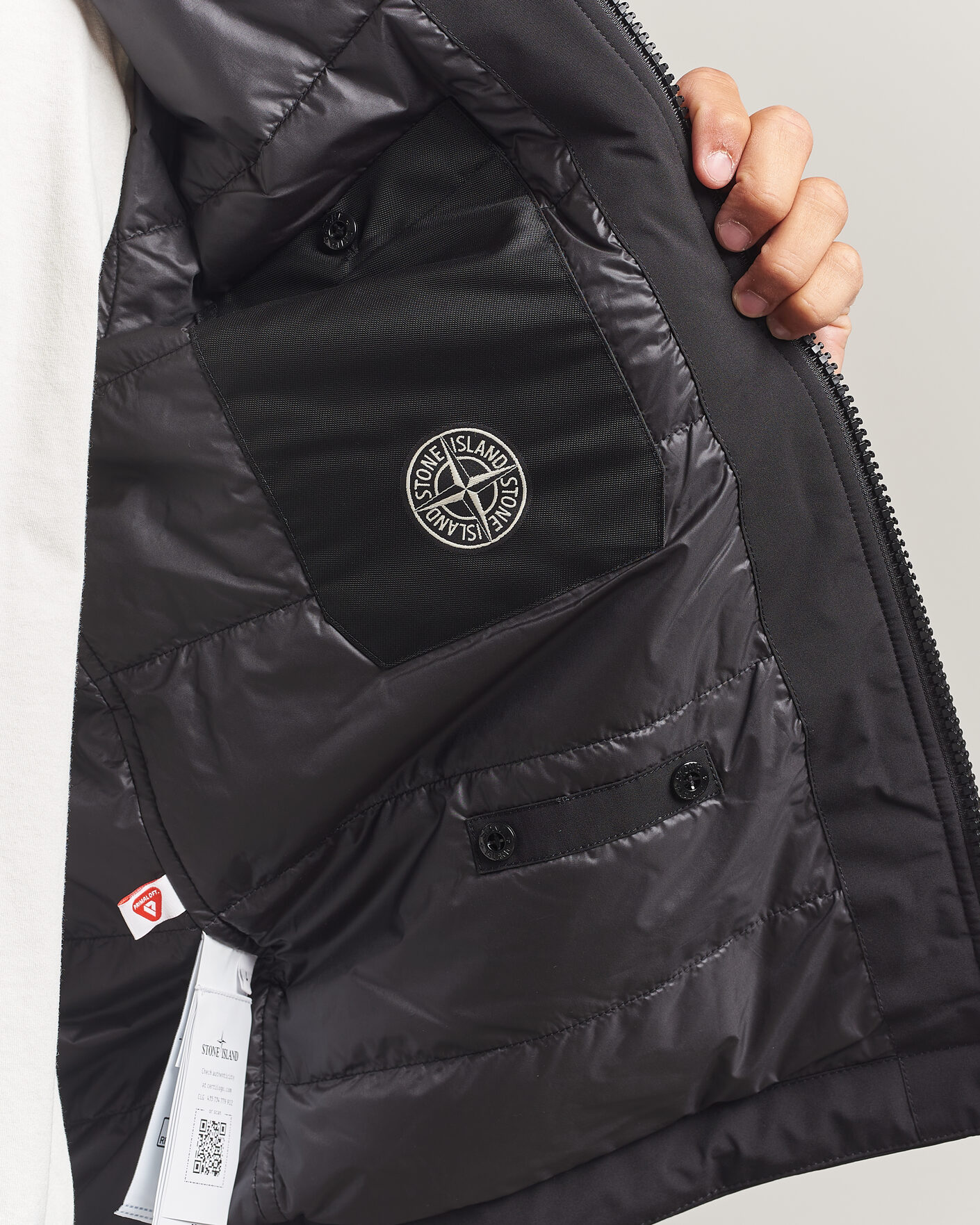 Mies | Takit | Stone Island | Short Soft Shell Parka Black