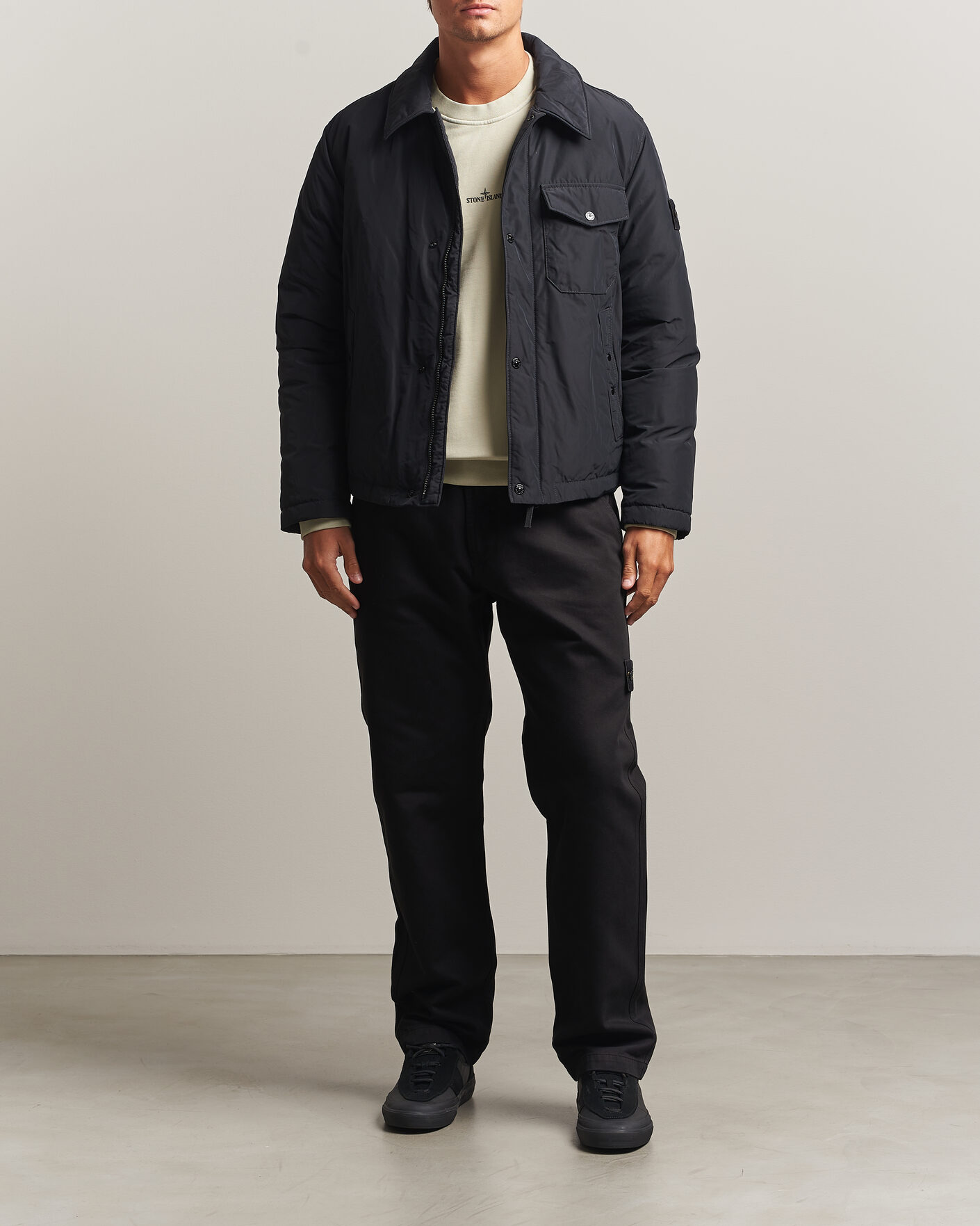 Mies | Takit | Stone Island | Micro Twill Padded Jacket Black