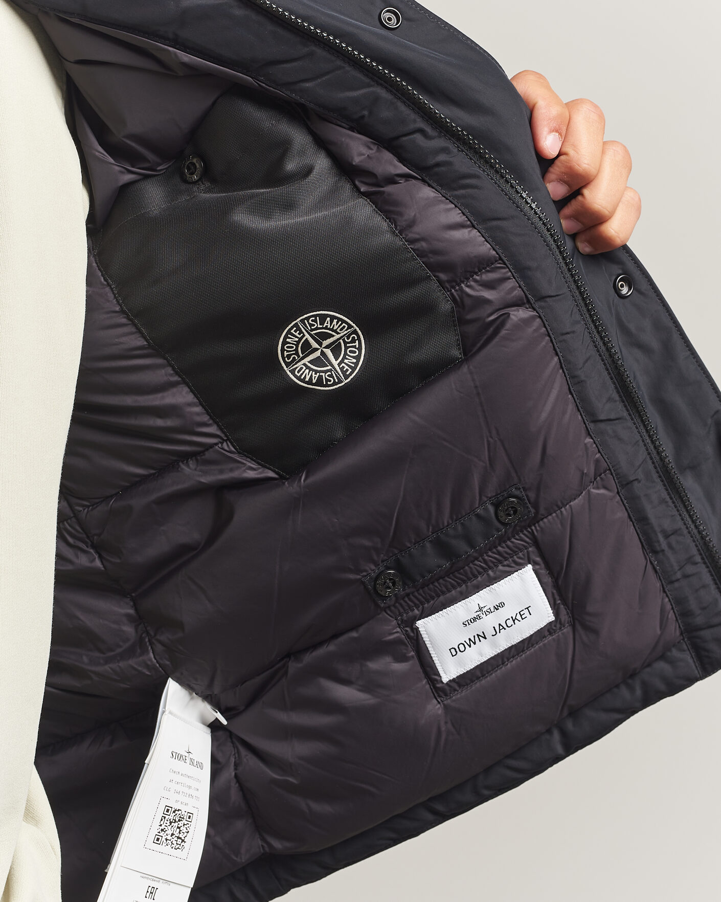 Mies | Takit | Stone Island | Micro Twill Padded Jacket Black