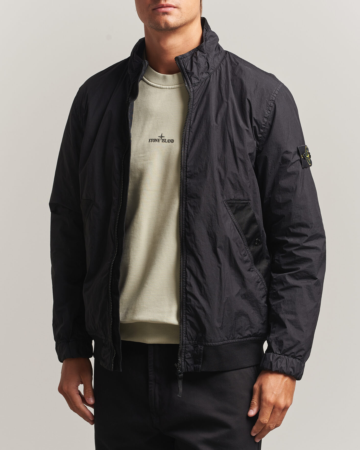 Mies | Takit | Stone Island | Crinkle Reps Jacket Black