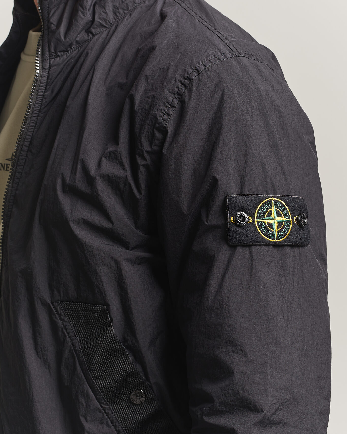 Mies | Takit | Stone Island | Crinkle Reps Jacket Black